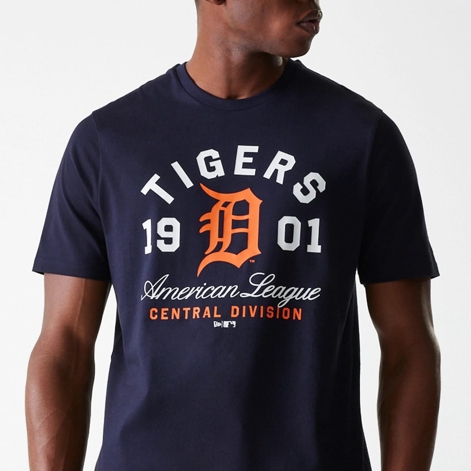Detroit Tigers MLB Wordmark Navy T-Shirt-kentox