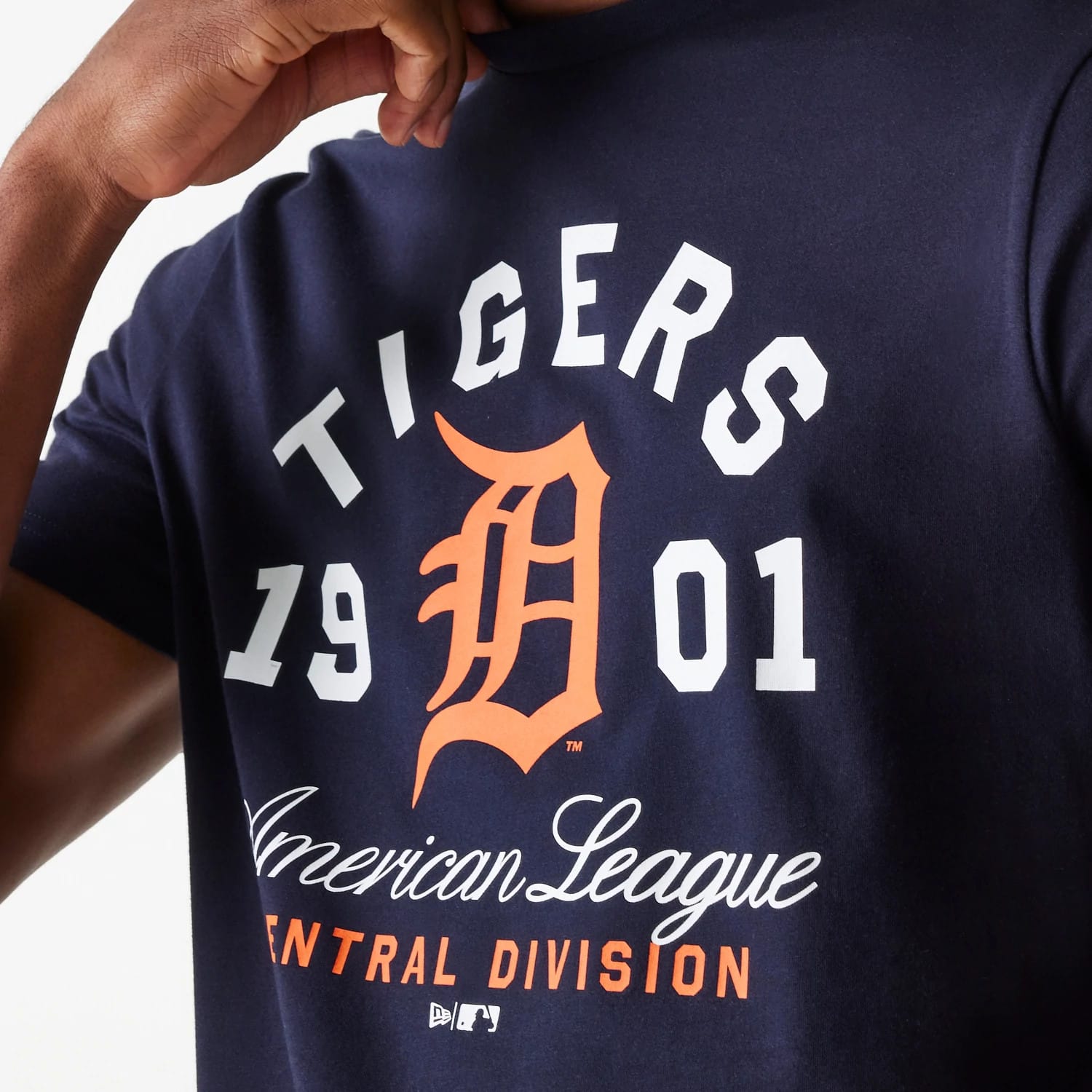 Detroit Tigers MLB Wordmark Navy T-Shirt-kentox