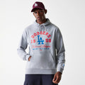 LA Dodgers MLB Wordmark Grey Pullover Hoodie-kentox