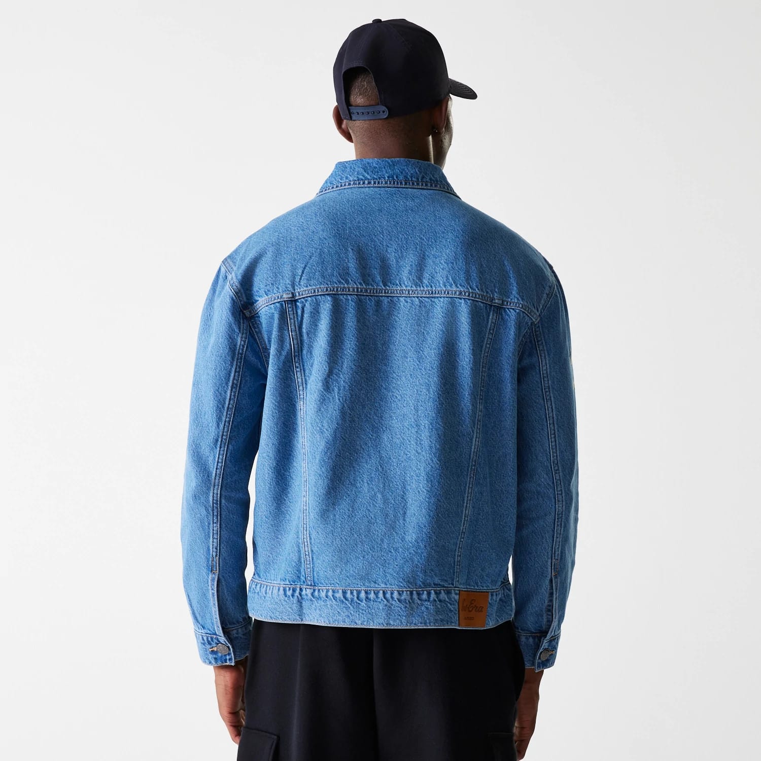 New York Yankees MLB Dark Blue Denim Jacket-kentox