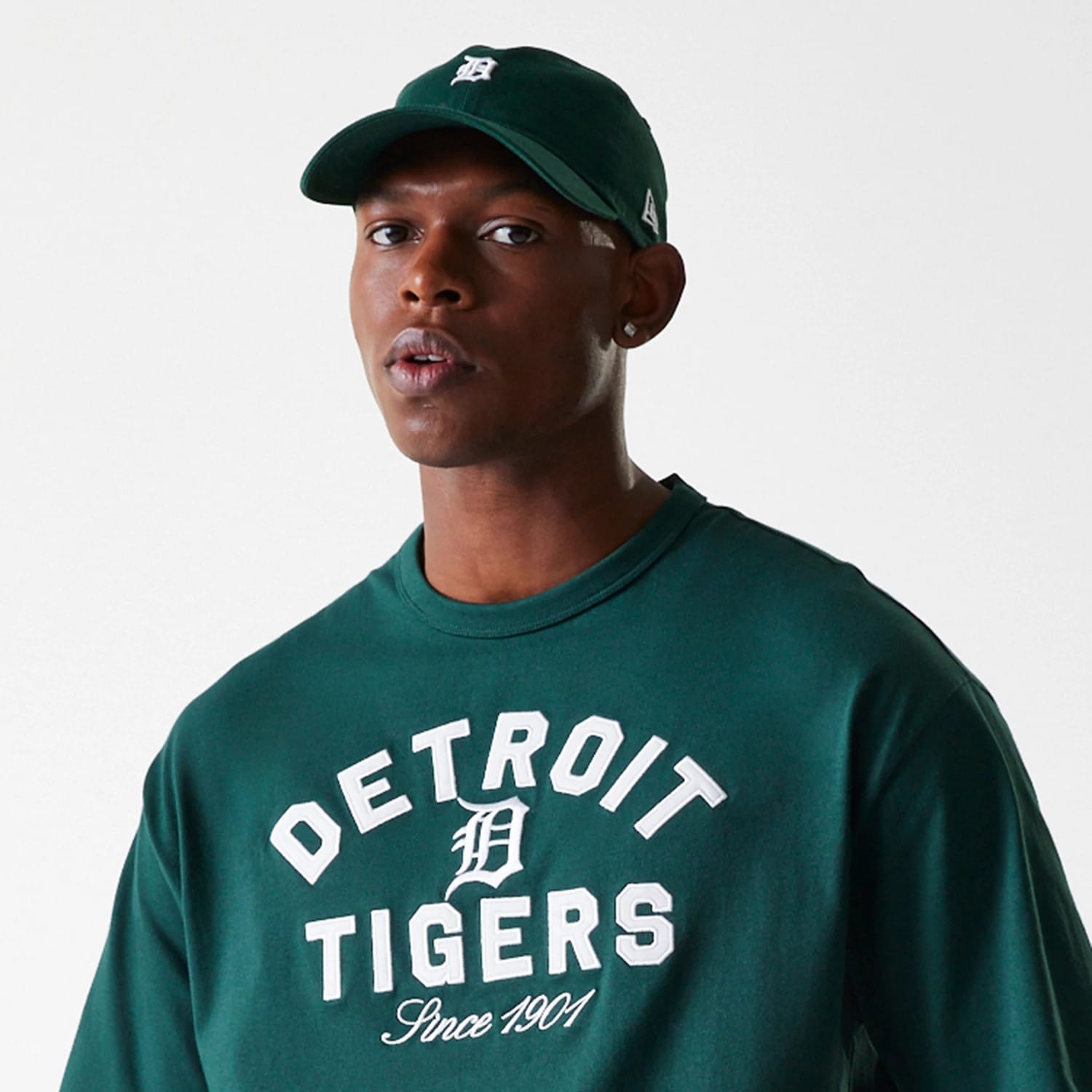 Detroit Tigers MLB Heritage Dark Green Oversized T-Shirt-kentox