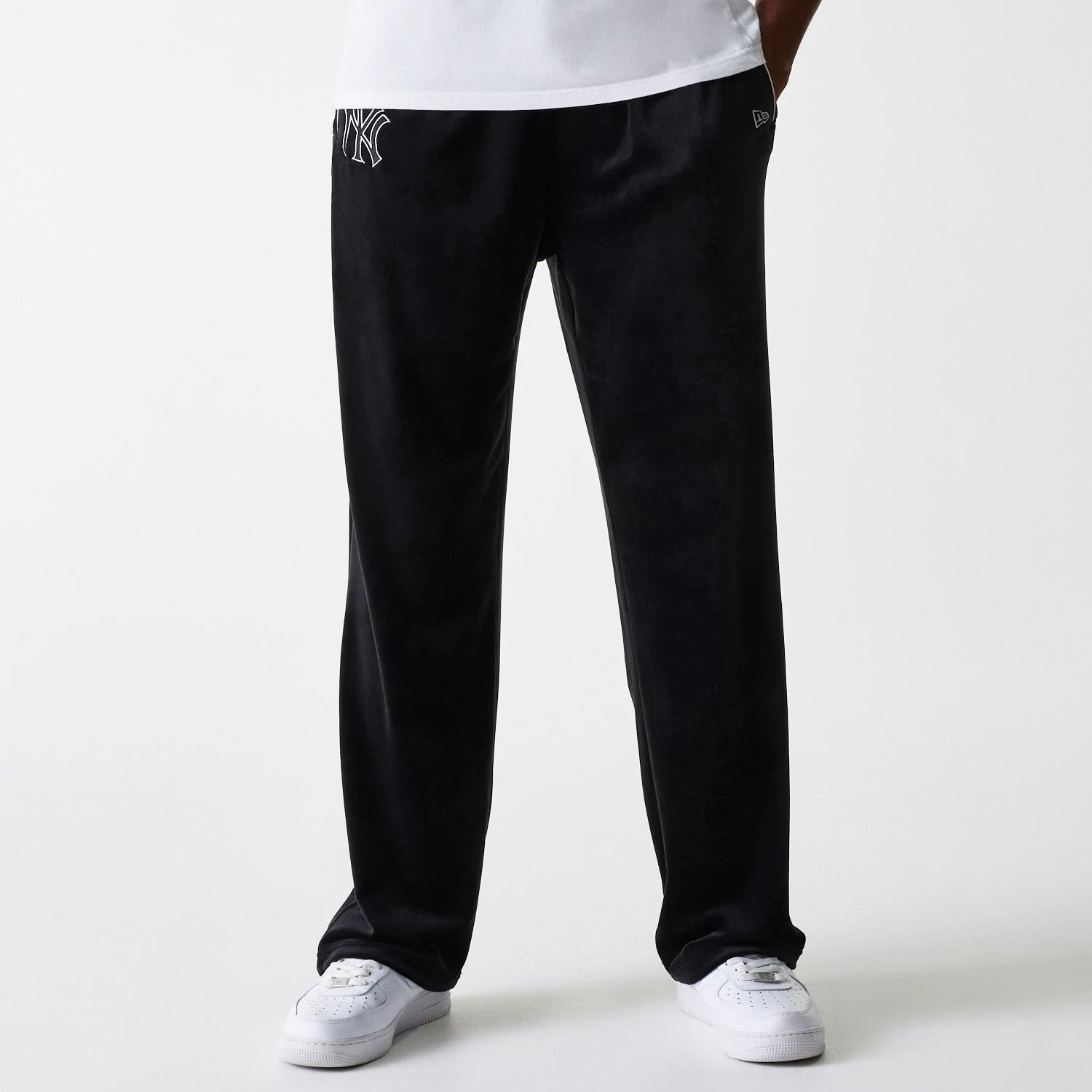 New York Yankees MLB Velour Black Track Pants-kentox
