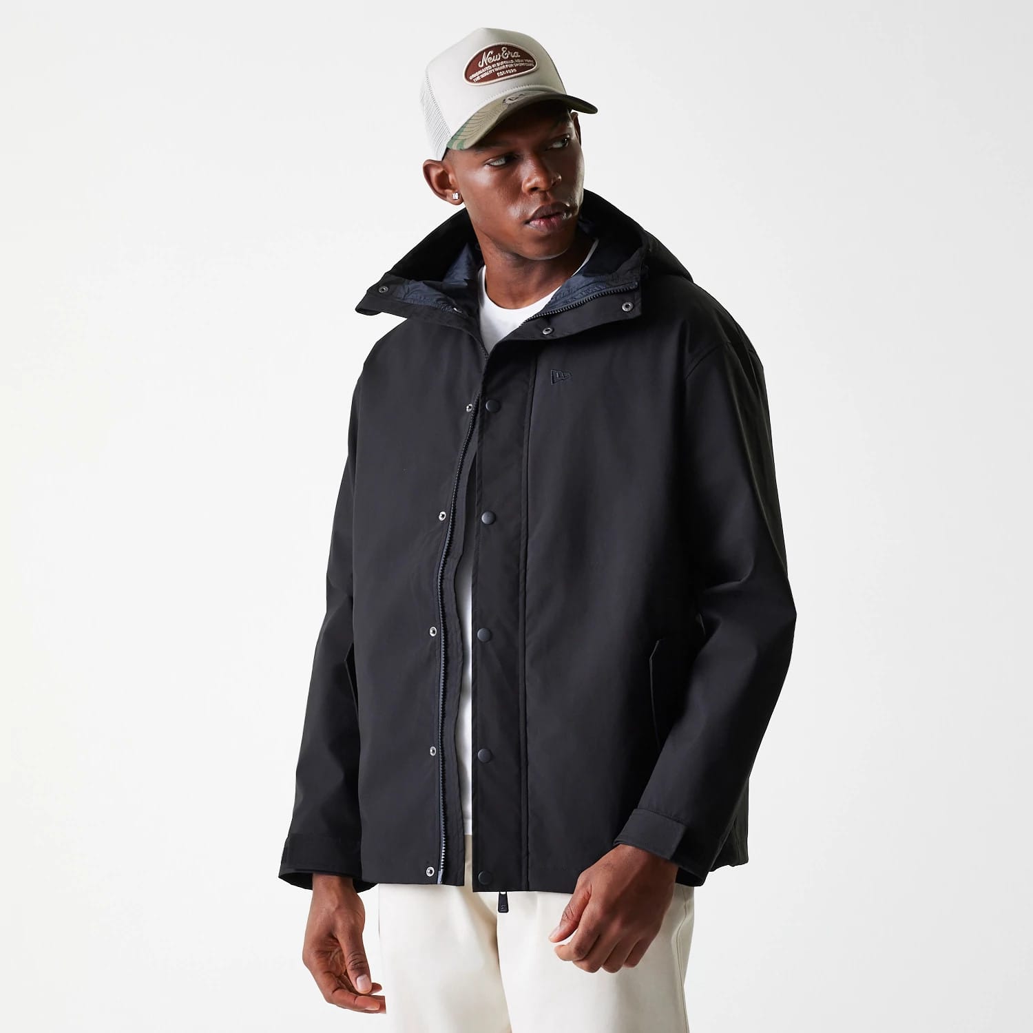 New Era Black Coach Jacket-kentox