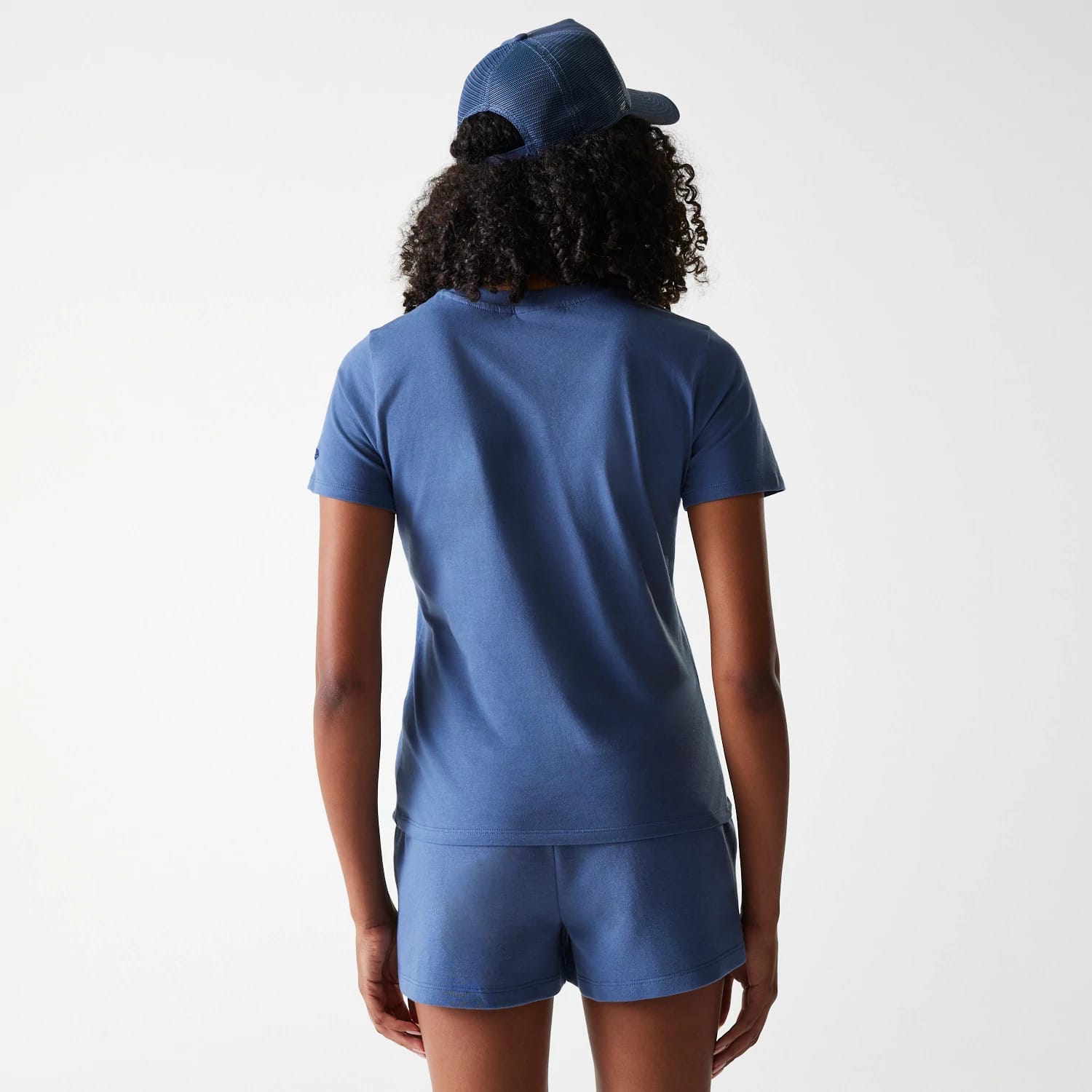 LA Dodgers Womens MLB Midi League Essential Dark Blue Shorts-kentox
