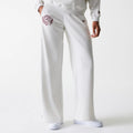 Womens New Era Pastel Grey Straight Leg Joggers-kentox