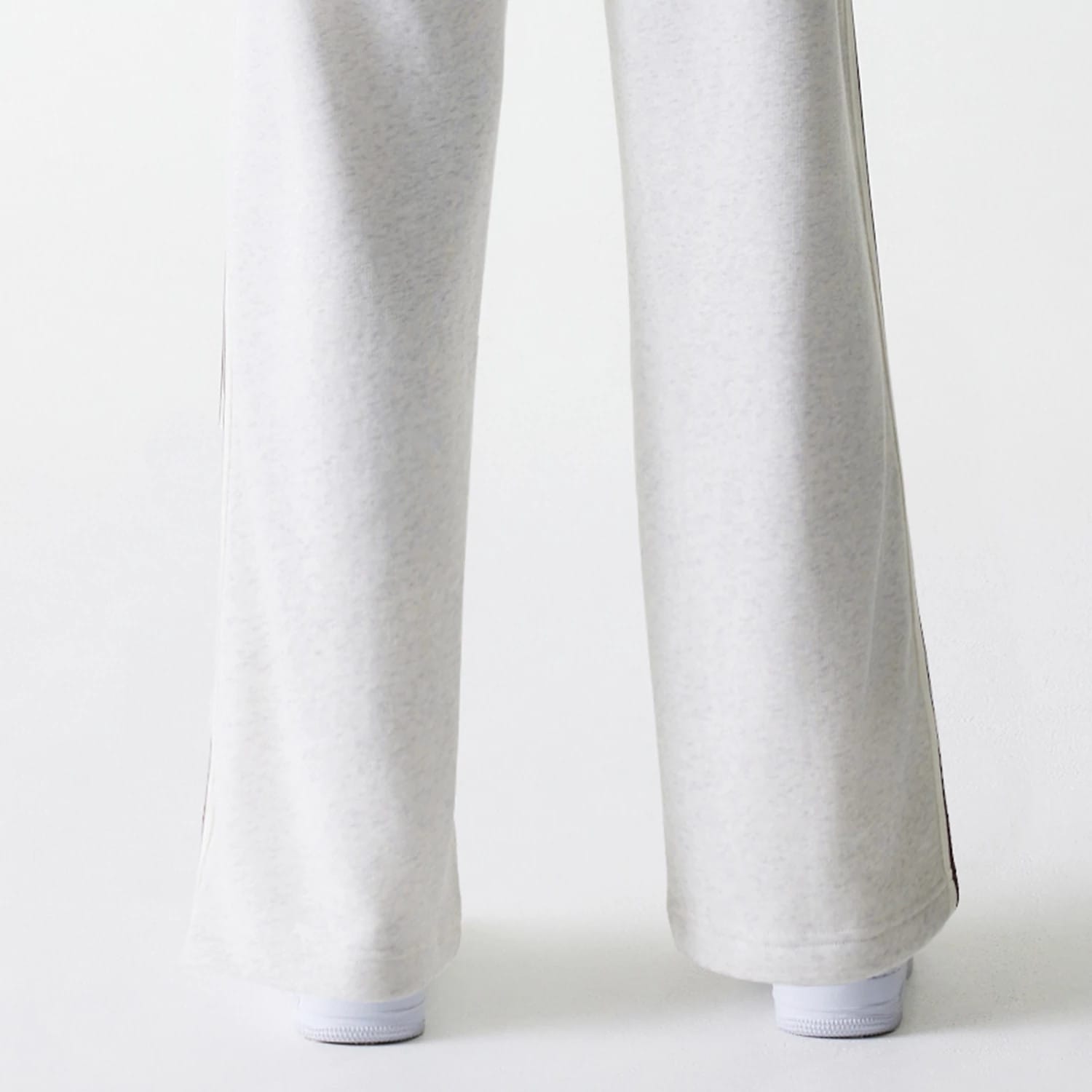 Womens New Era Pastel Grey Straight Leg Joggers-kentox
