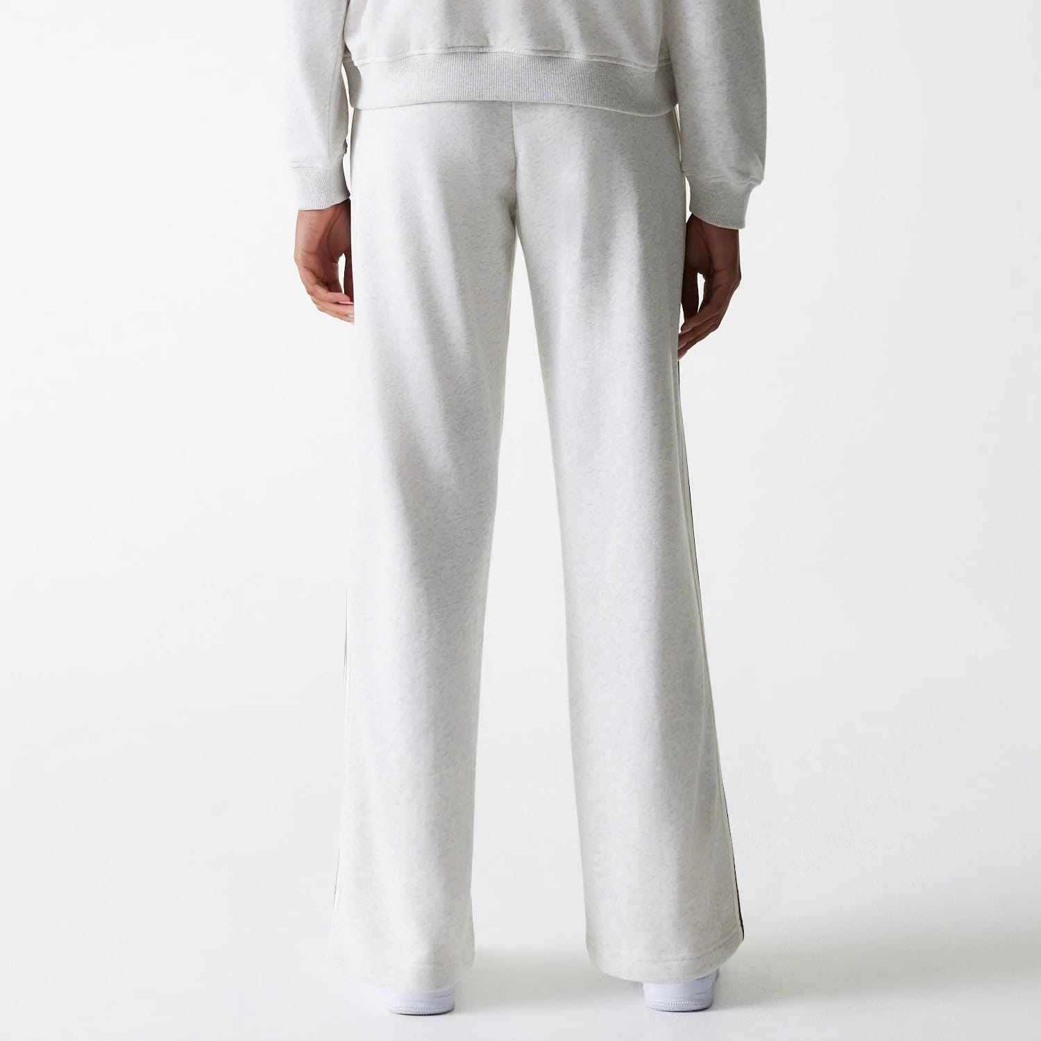 Womens New Era Pastel Grey Straight Leg Joggers-kentox