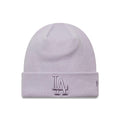 LA Dodgers MLB League Essential Pastel Purple Cuff Knit Beanie Hat-kentox