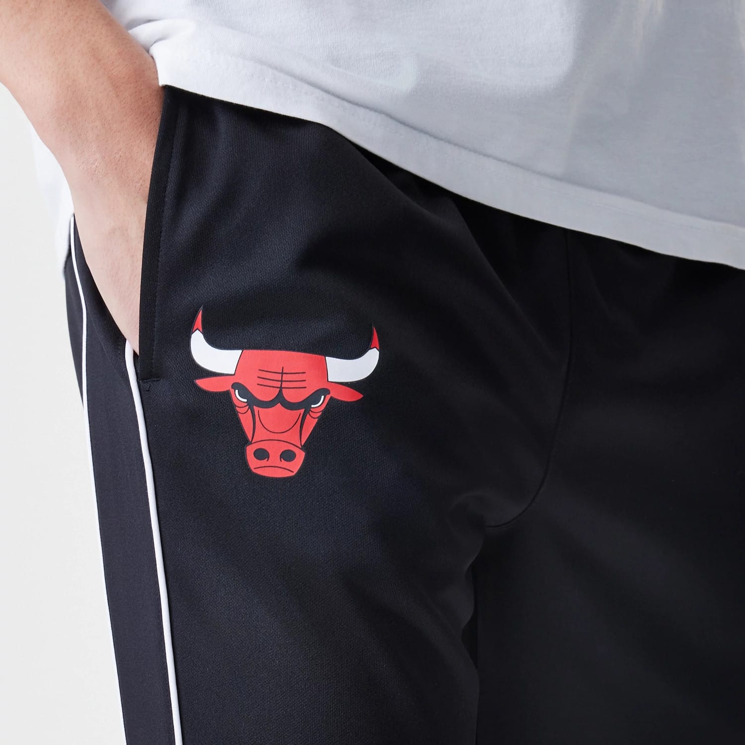 Chicago Bulls NBA Slim Black Track Pants-kentox