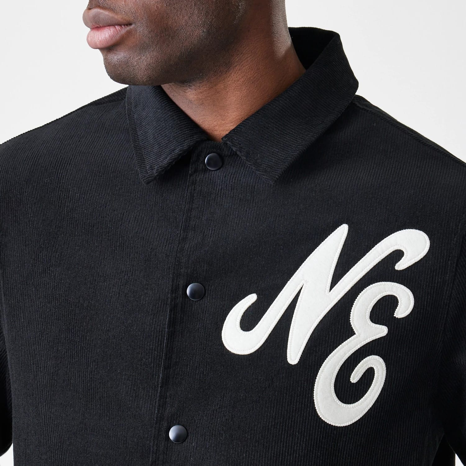 New Era Cord Black Coaches Jacket-kentox