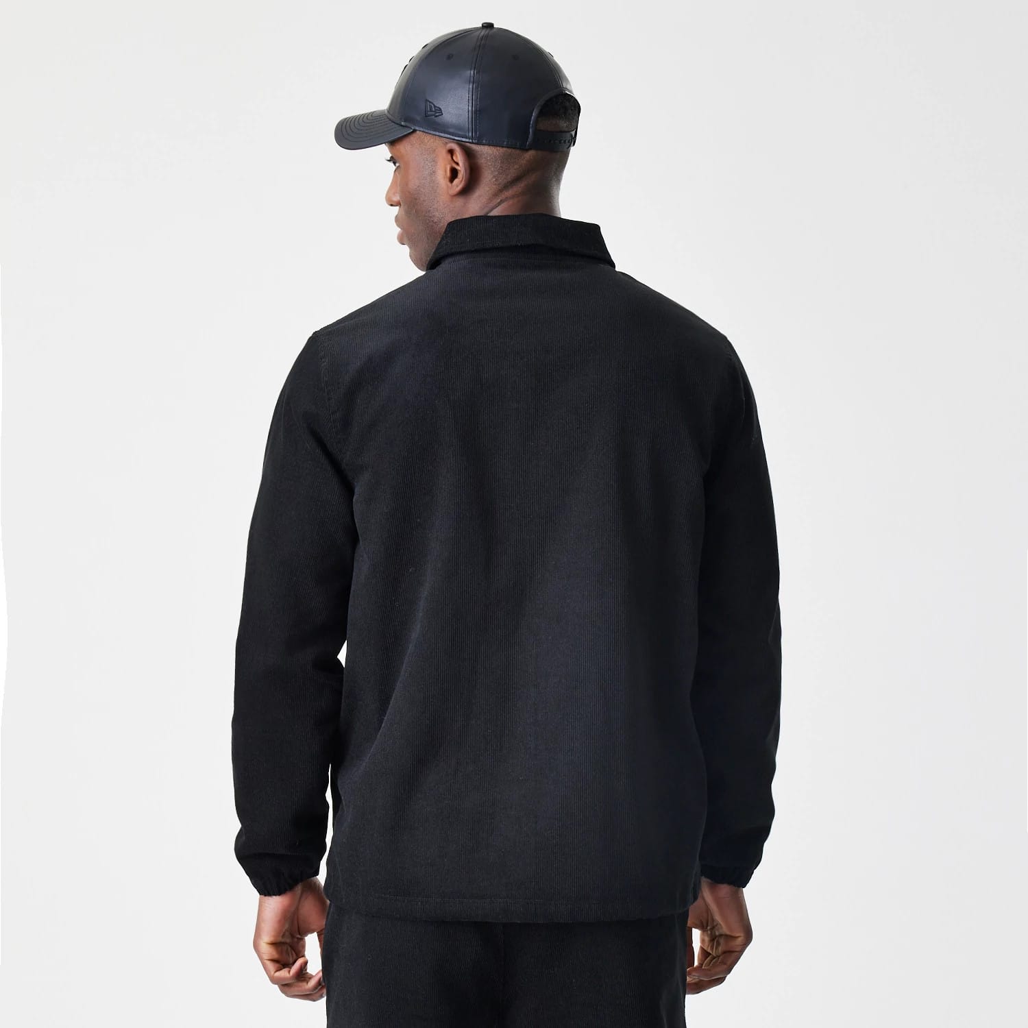 New Era Cord Black Coaches Jacket-kentox