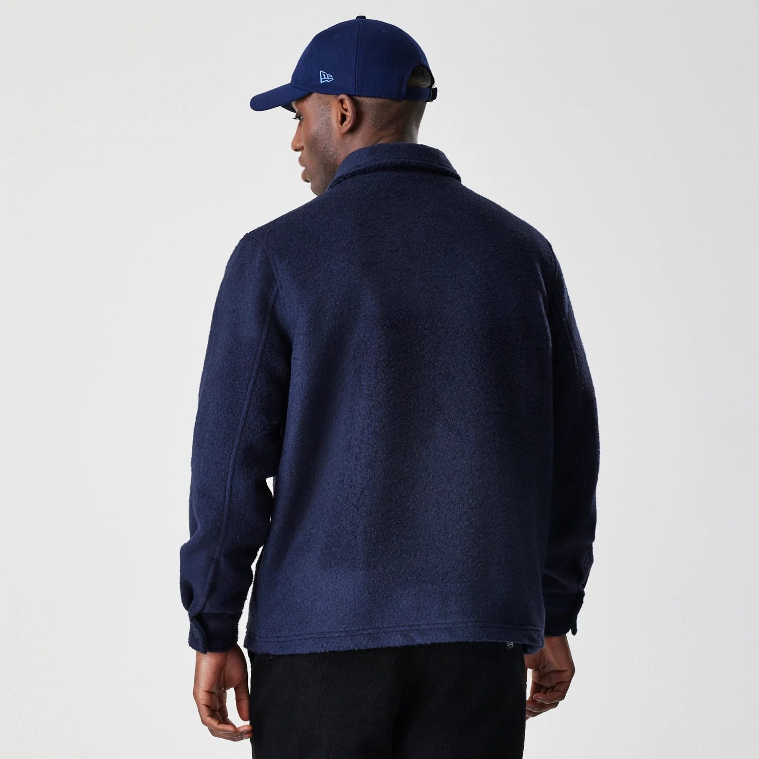New Era Borg Navy Shacket-kentox