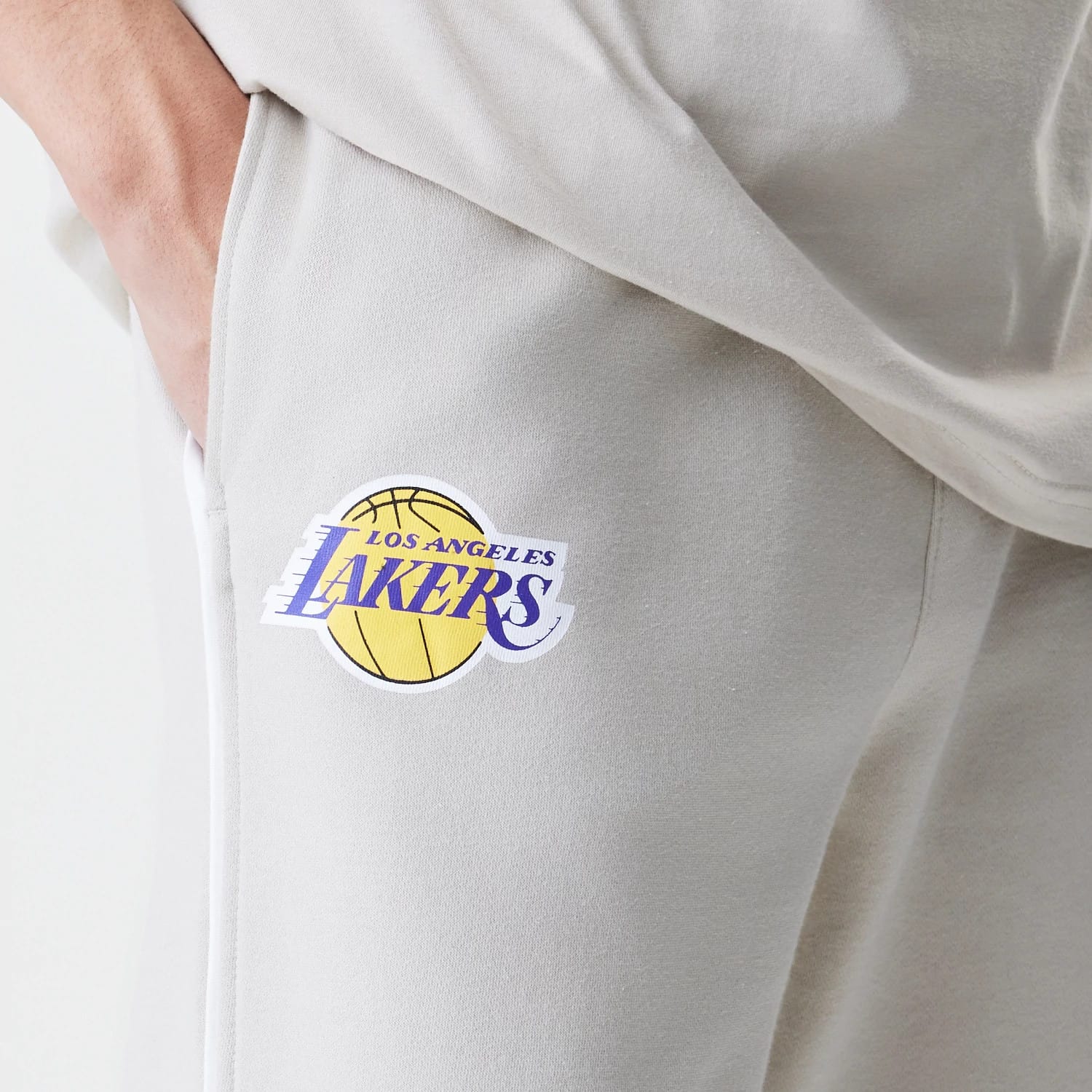 LA Lakers NBA Piping Cream Joggers-kentox