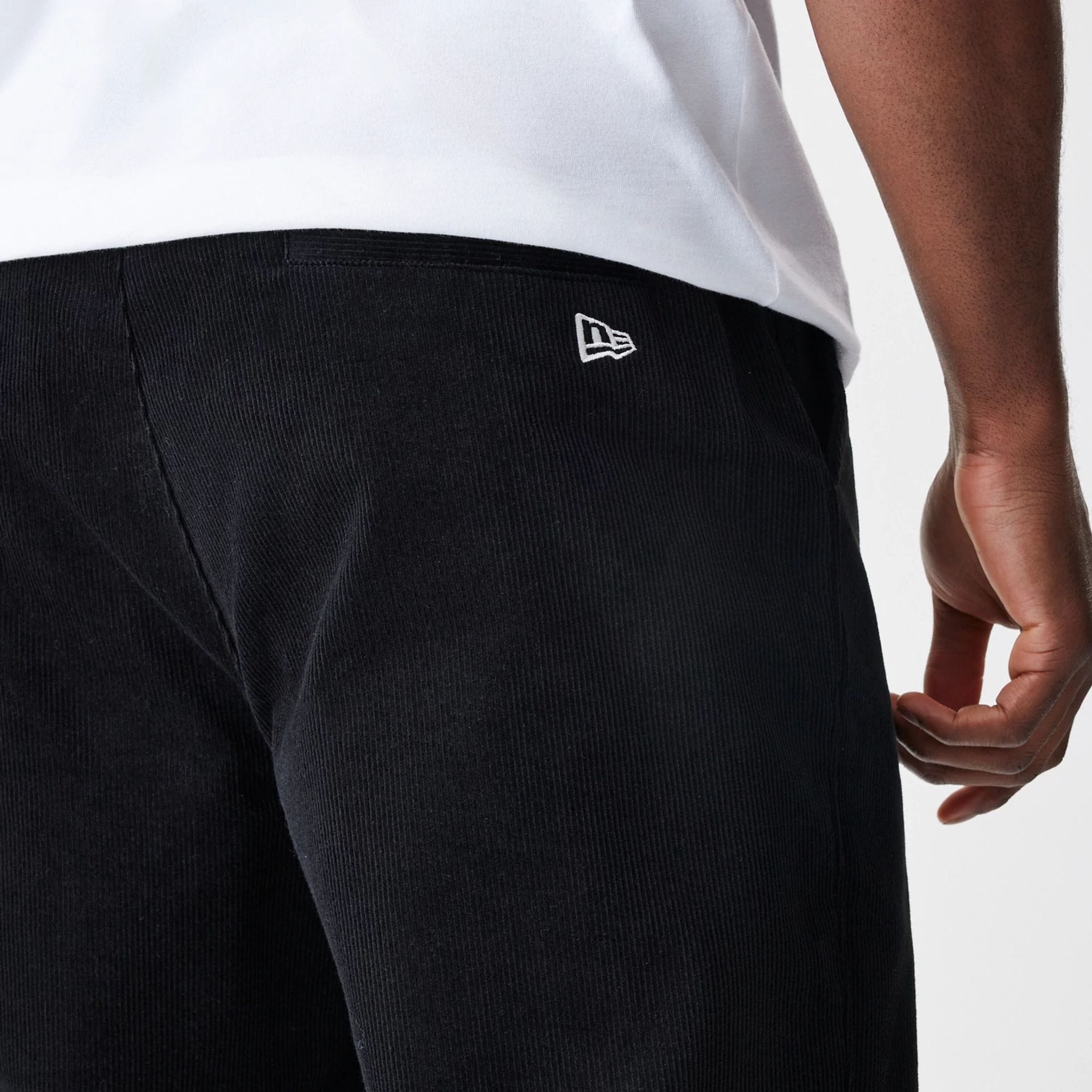 New Era Cord Black Straight Leg Chinos-kentox