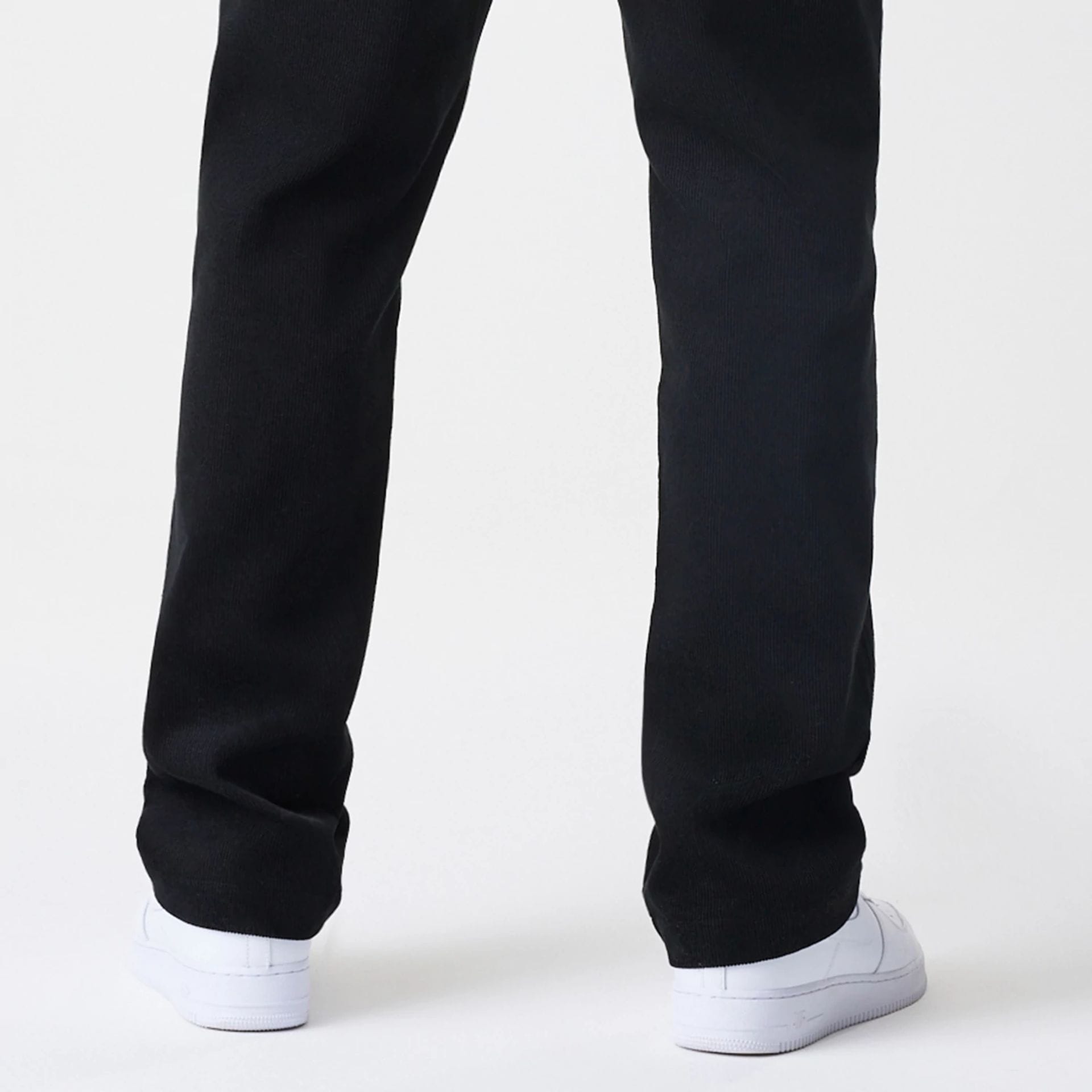 New Era Cord Black Straight Leg Chinos-kentox
