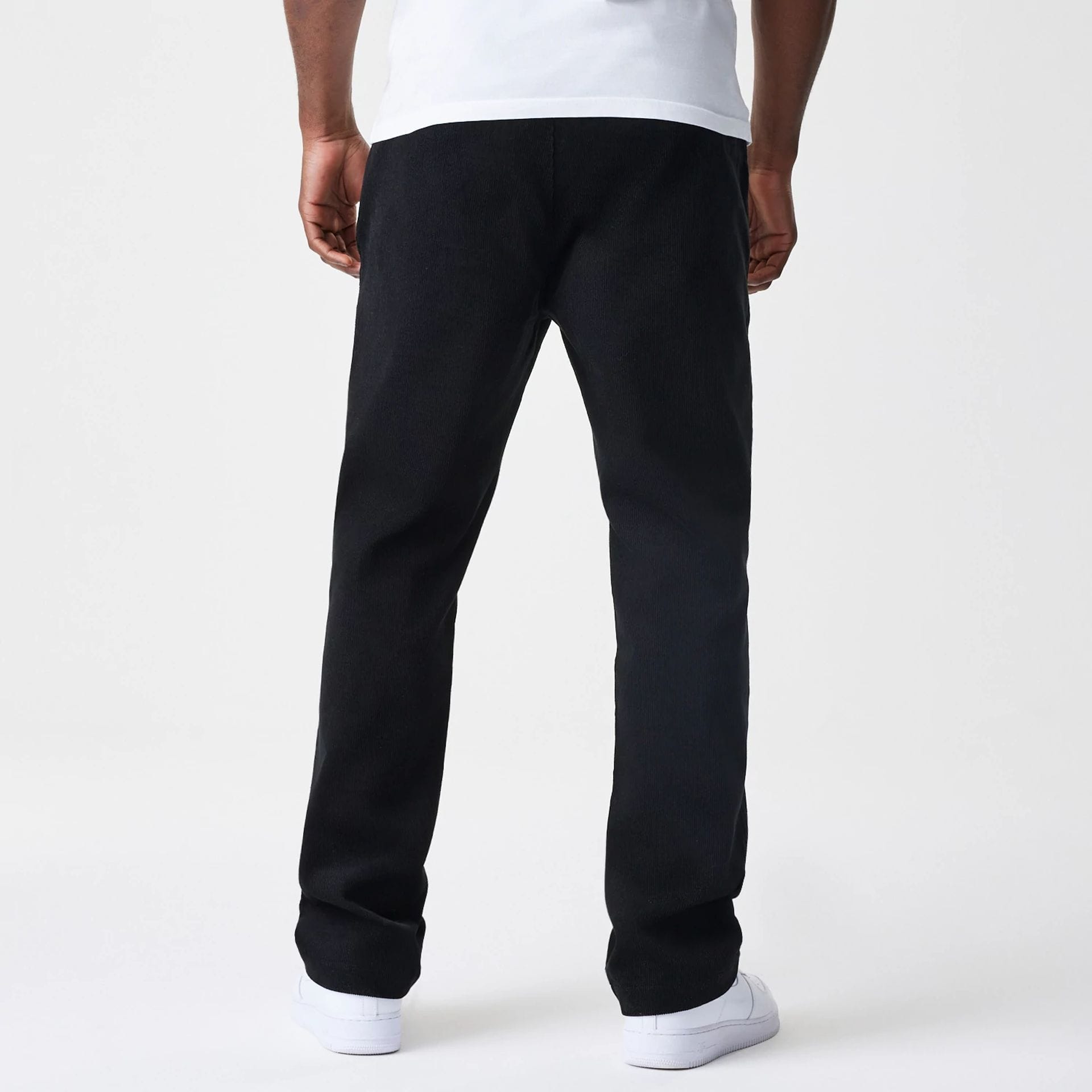 New Era Cord Black Straight Leg Chinos-kentox