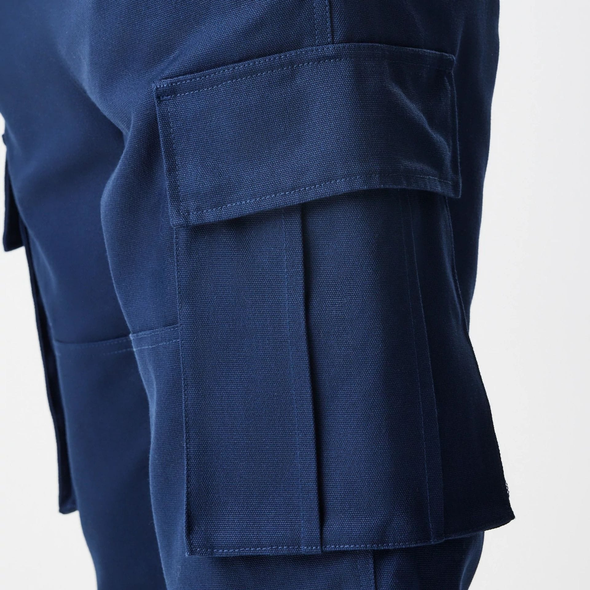 New Era Navy Straight Leg Cargo Trousers-kentox