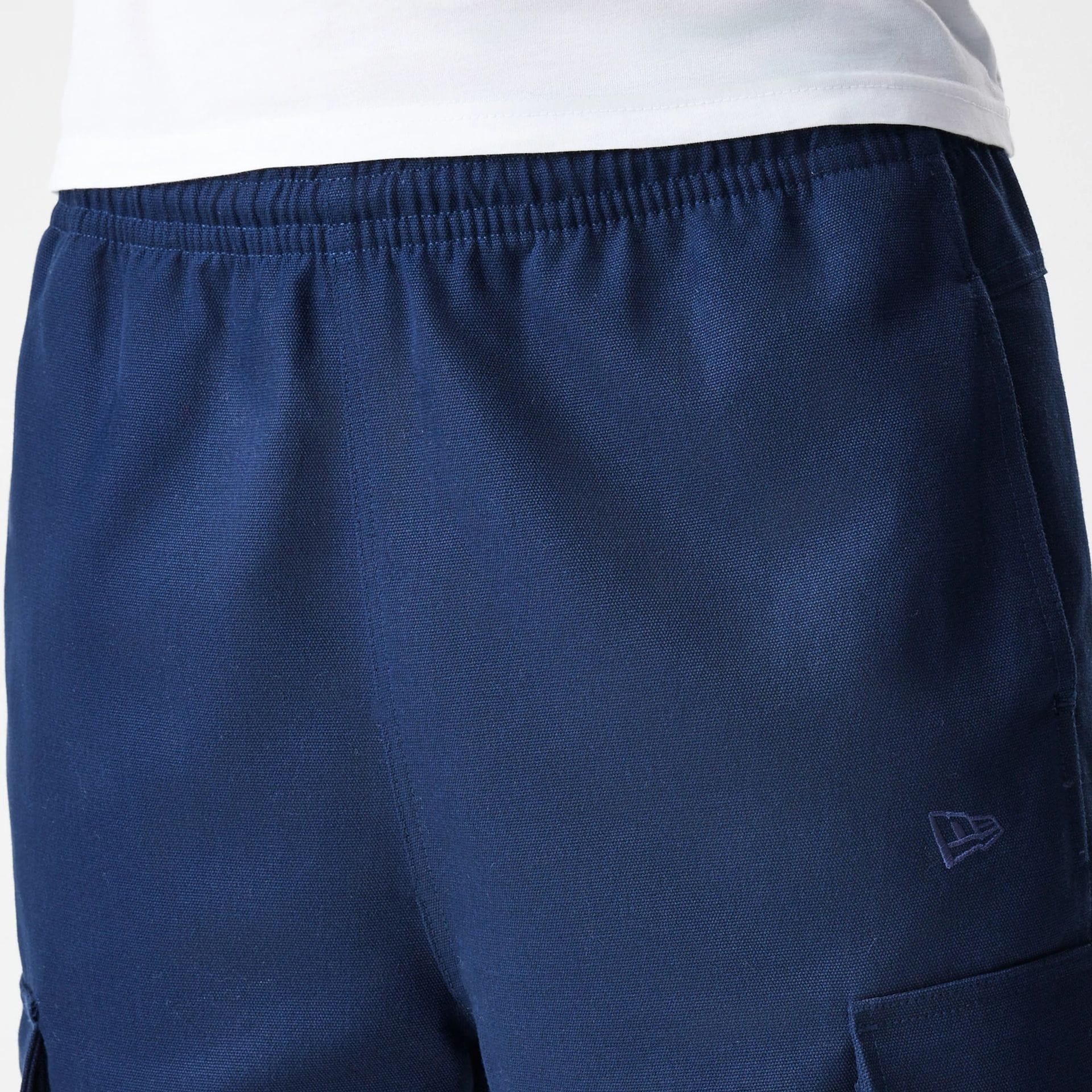 New Era Navy Straight Leg Cargo Trousers-kentox