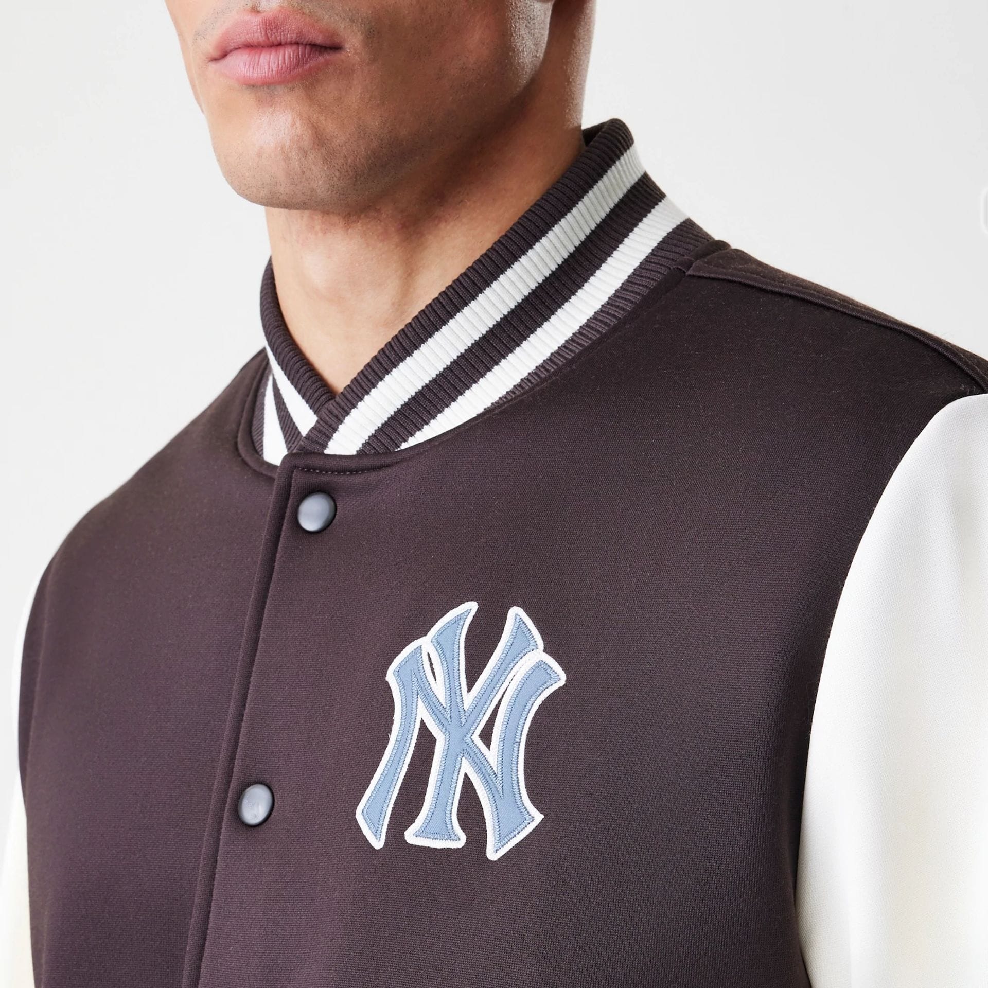 New York Yankees MLB Dark Brown Varsity Jacket-kentox