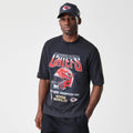 Kansas City Chiefs NFL Washed Boxy Black Oversized T-Shirt-kentox