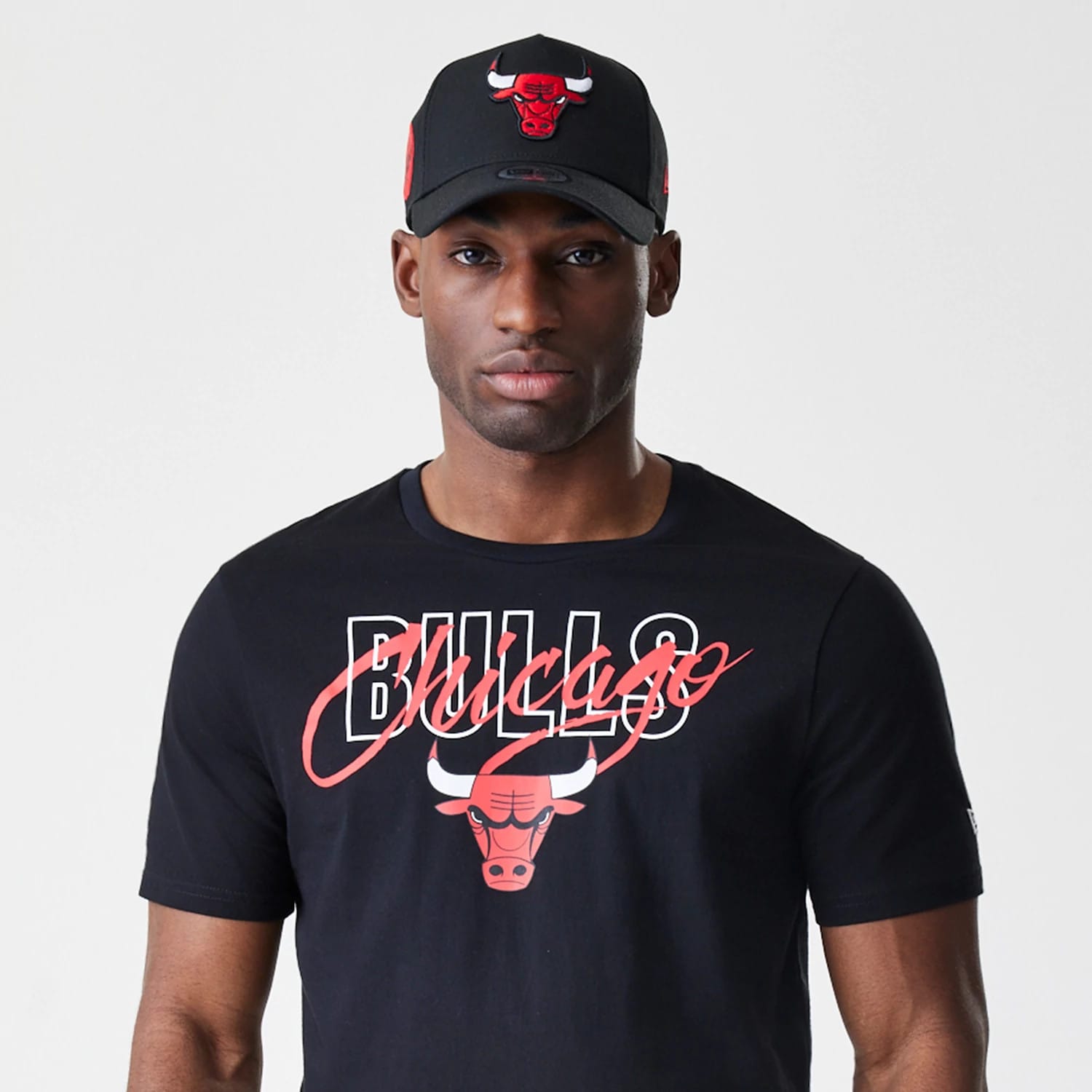Chicago Bulls NBA Script Black T-Shirt-kentox