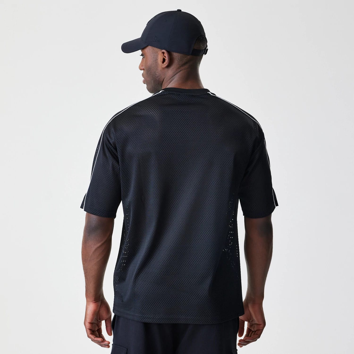 Chicago Bulls NBA Piping Black Oversized T-Shirt-kentox
