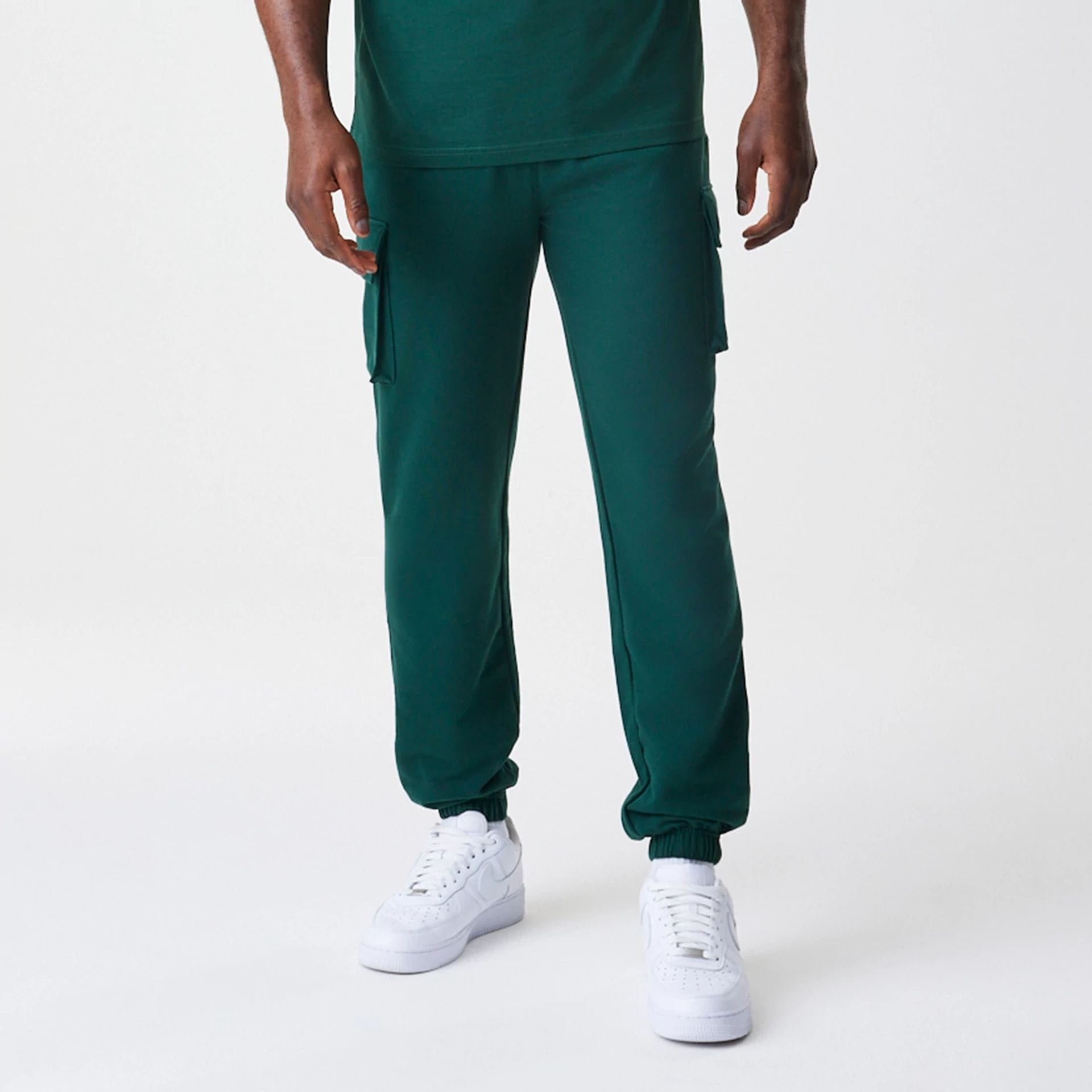 New Era Core Cargo Dark Green Joggers-kentox