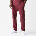New Era Washed Dark Red Straight Leg Joggers-kentox