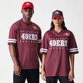 San Francisco 49ers NFL Mesh Dark Red Jersey-kentox