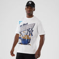 New York Yankees MLB Lifestyle Graphic White T-Shirt-kentox