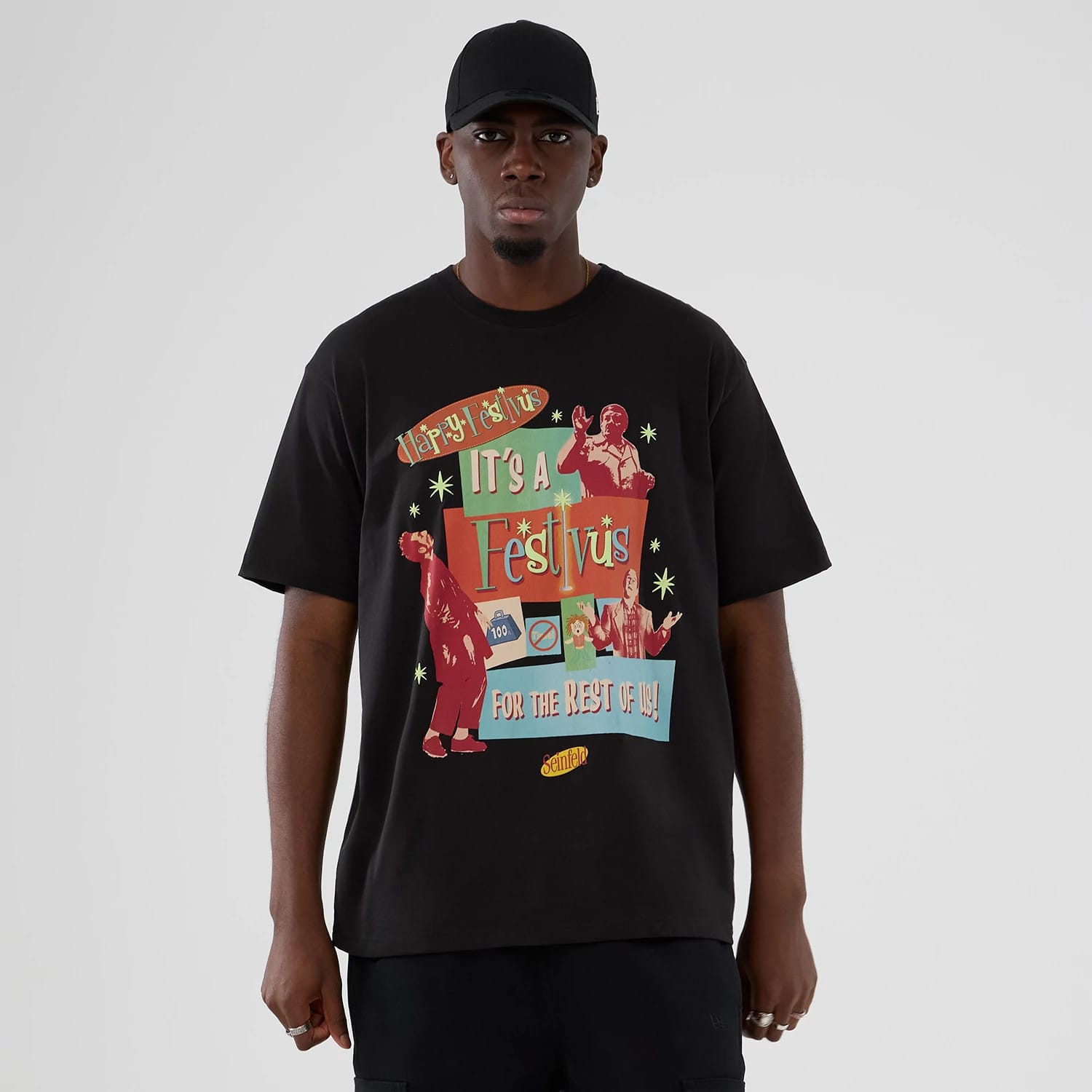 Seinfeld Lifestyle Graphic Black T-Shirt-kentox