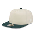 New Era Cream & Dark Green 9FIFTY A-Frame Snapback Adjustable Cap-kentox