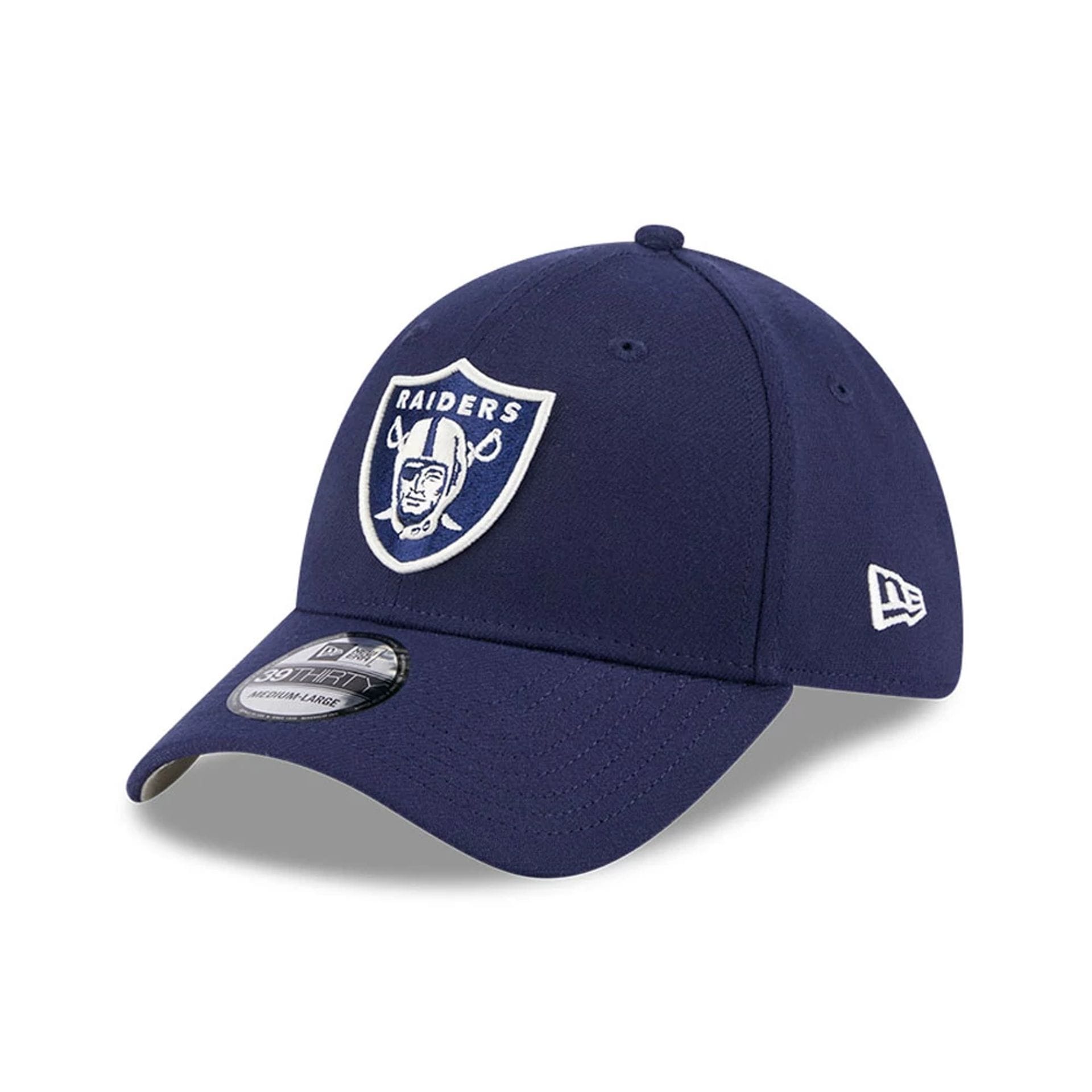 Las Vegas Raiders NFL Lifestyle Navy 39THIRTY Stretch Fit Cap-kentox