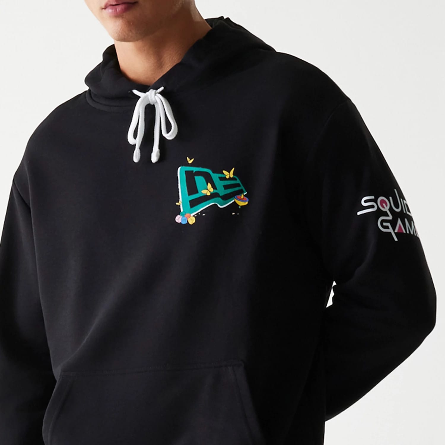 Netflix Squid Game Black Oversized Pullover Hoodie-kentox
