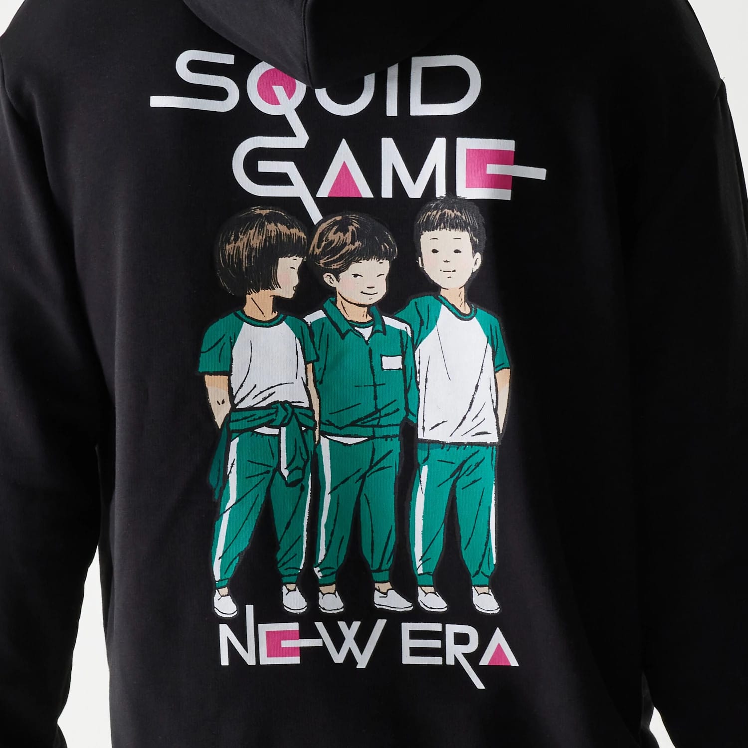 Netflix Squid Game Black Oversized Pullover Hoodie-kentox
