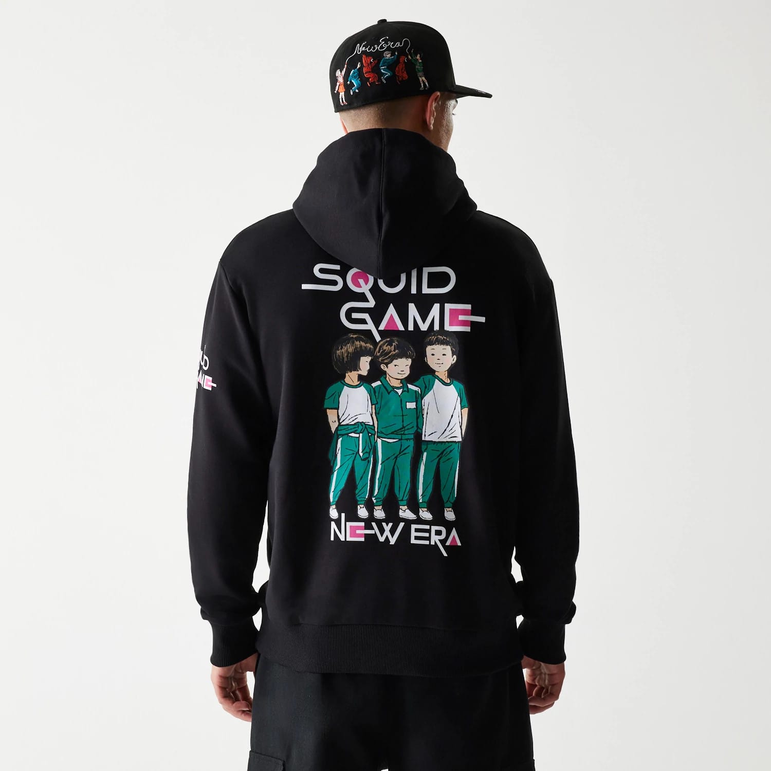 Netflix Squid Game Black Oversized Pullover Hoodie-kentox