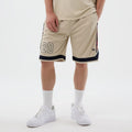 New Era Mesh Light Beige Mesh Shorts-kentox