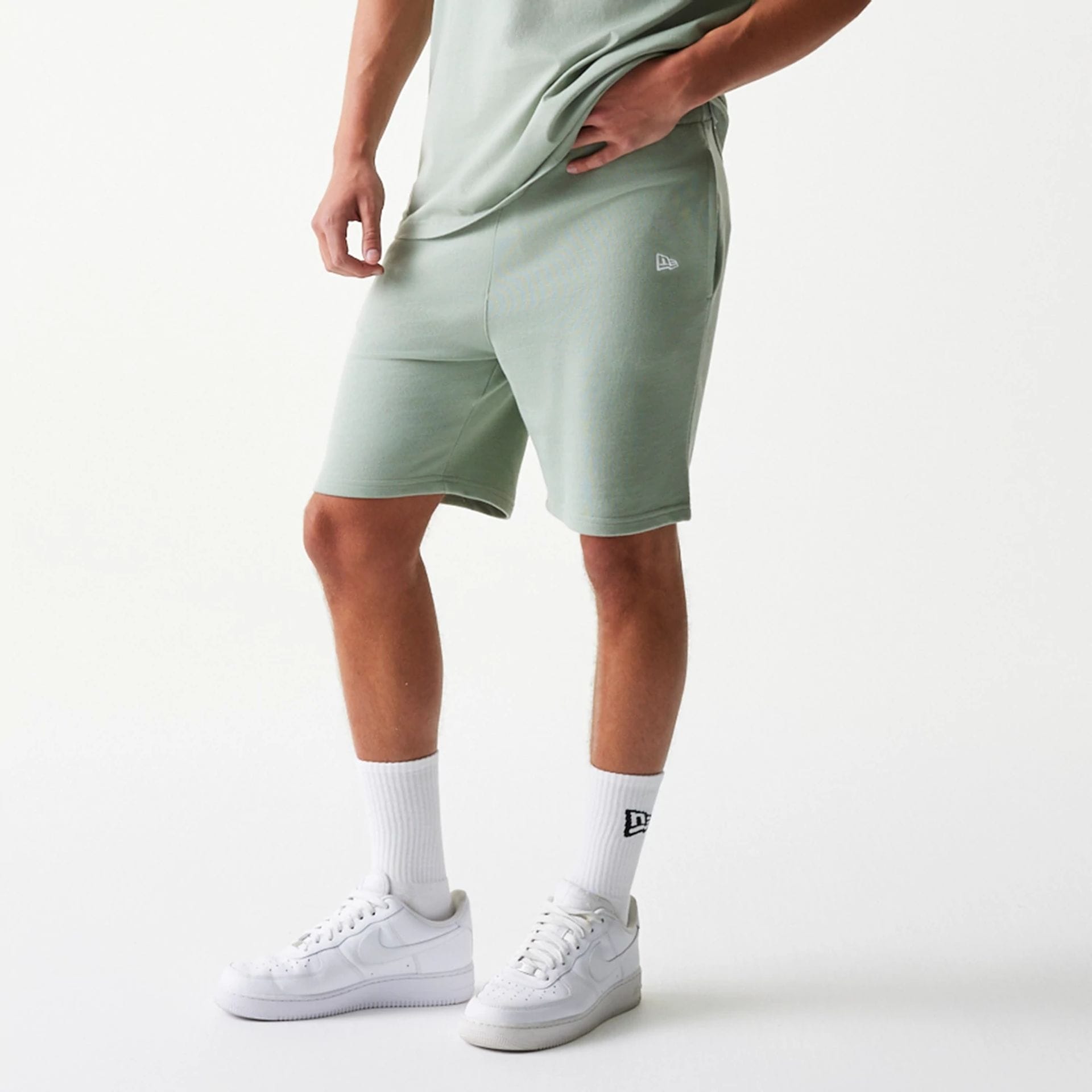 LA Dodgers MLB League Essential Midi Pastel Green Shorts-kentox