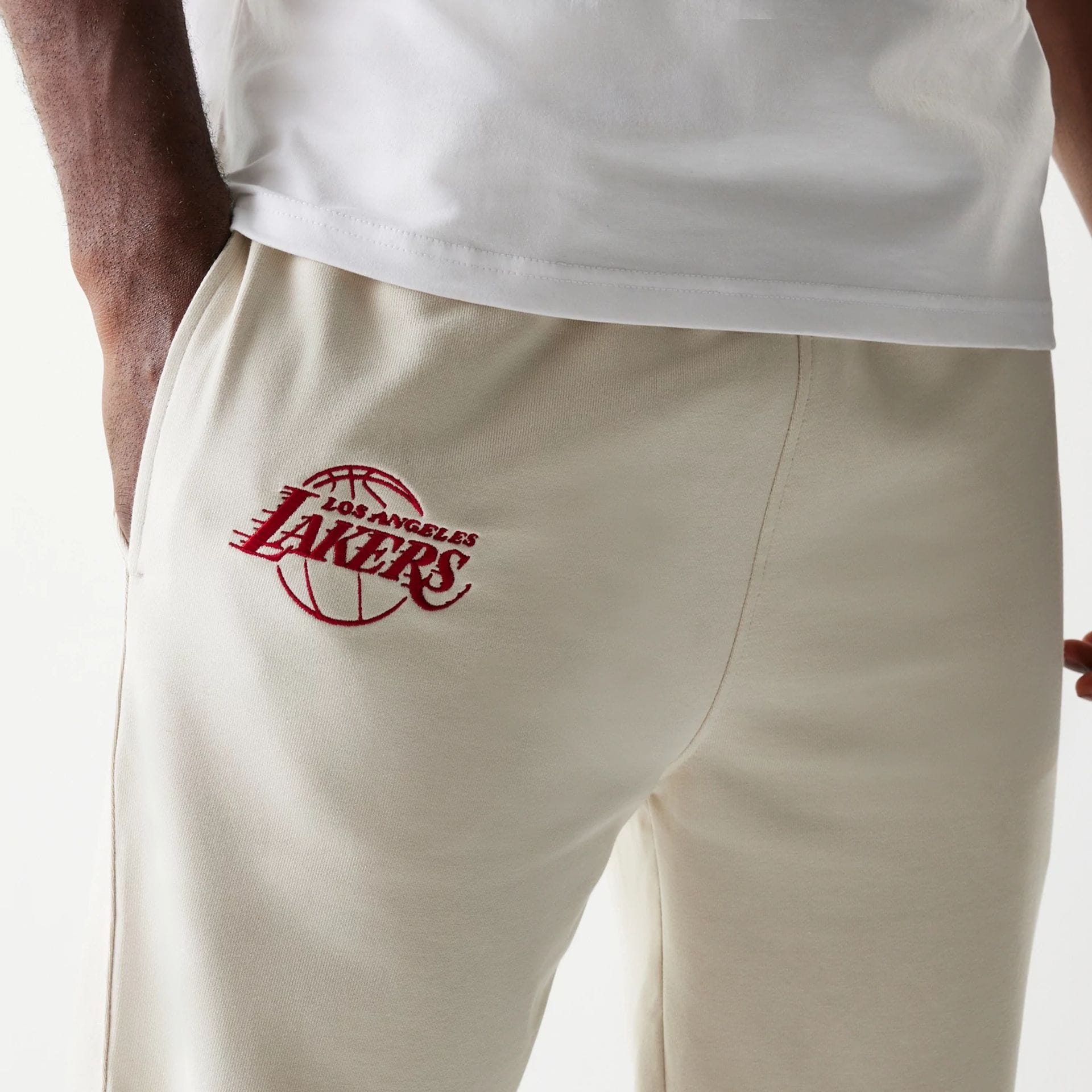 LA Lakers NBA League Essential Cream Joggers-kentox