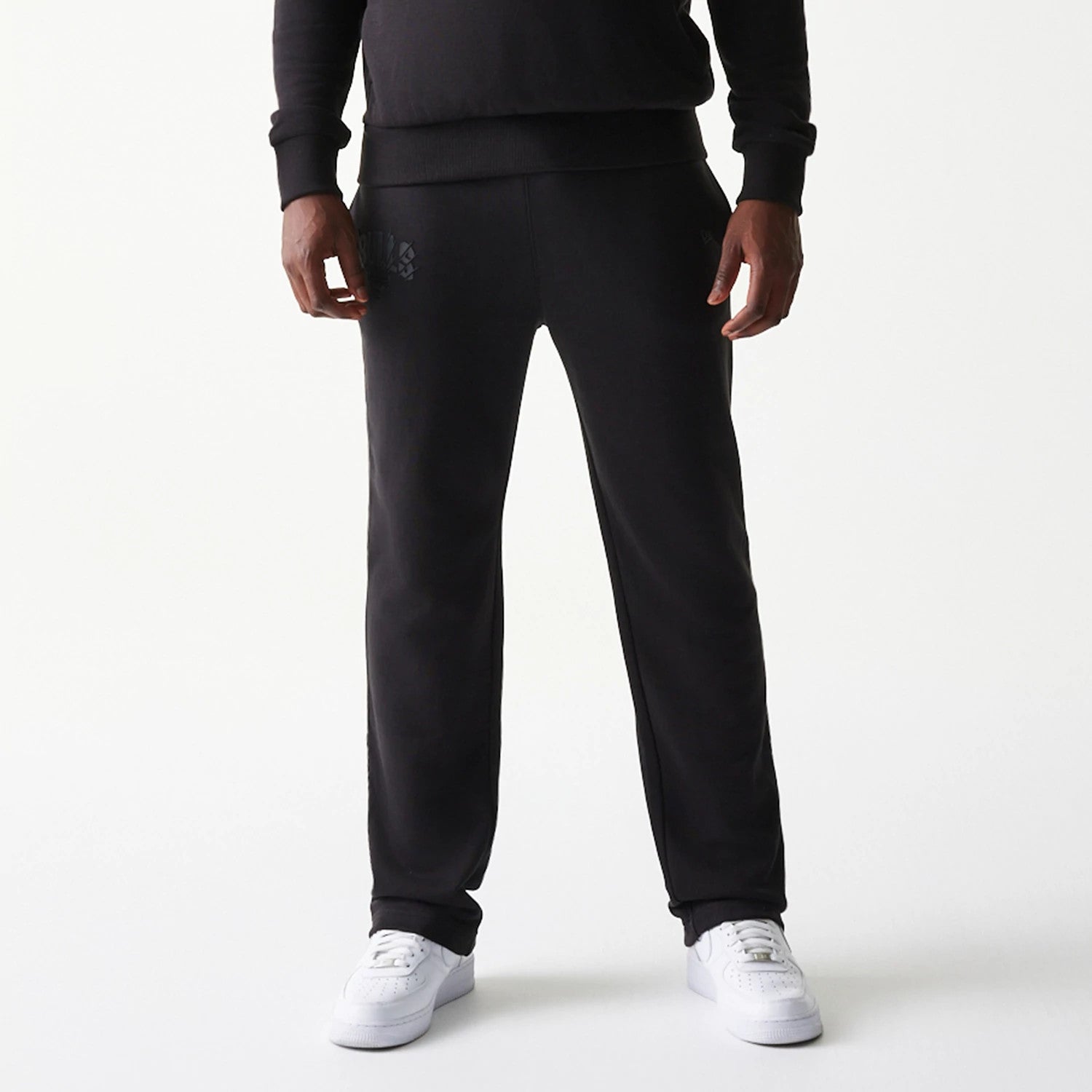 Chicago Bulls NBA Black Straight Leg Joggers-kentox