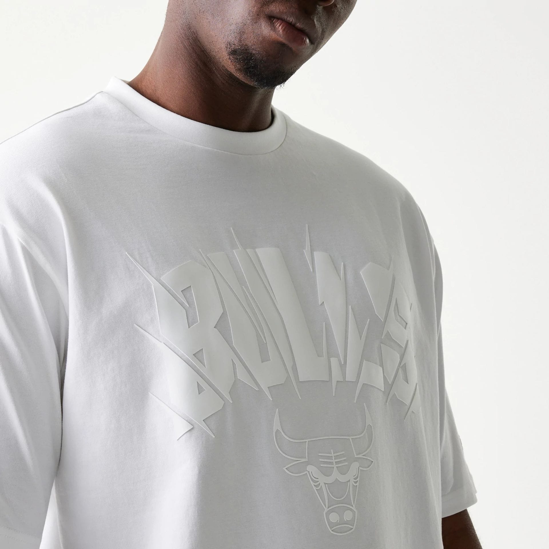 Chicago Bulls NBA White Oversized T-Shirt-kentox