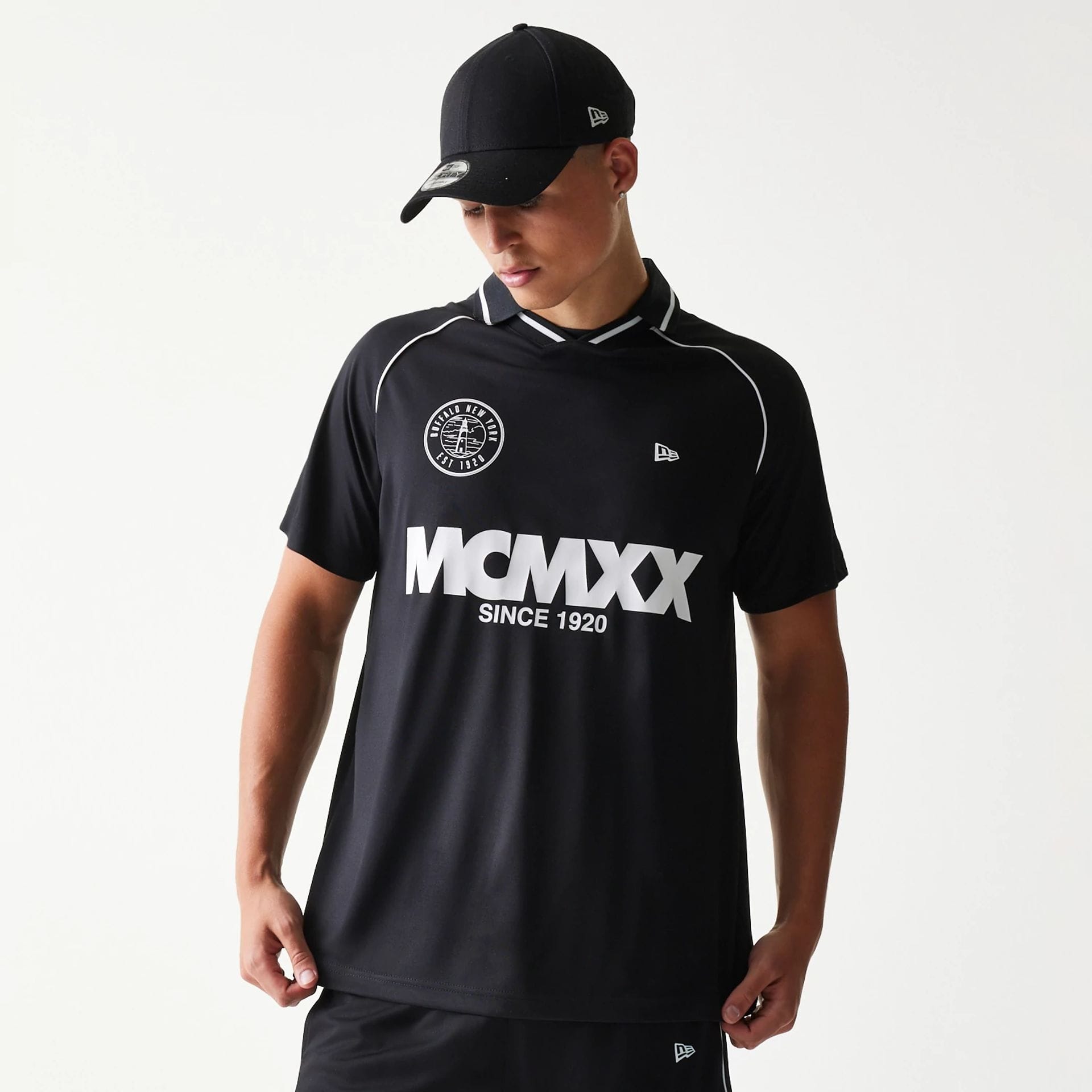 New Era Football Black T-Shirt-kentox