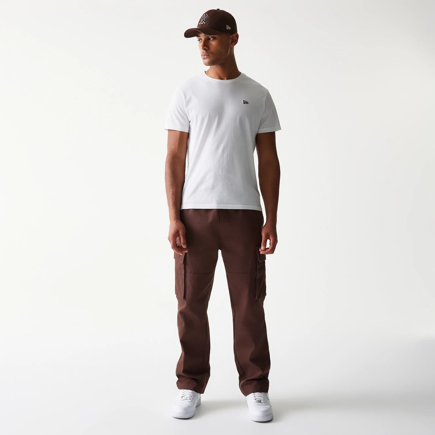New Era Brown Straight Leg Cargo Joggers-kentox