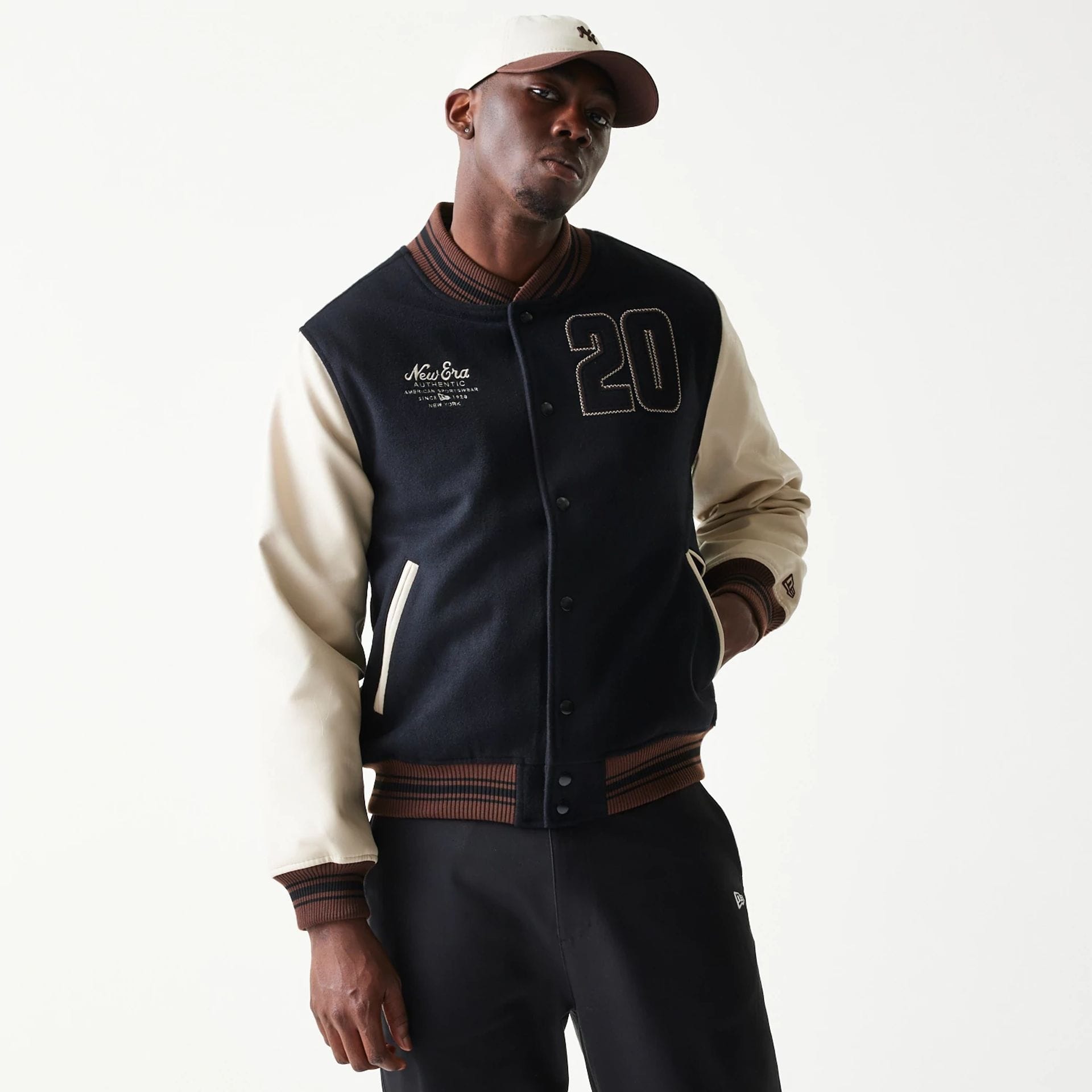 New Era Varsity Black Jacket-kentox