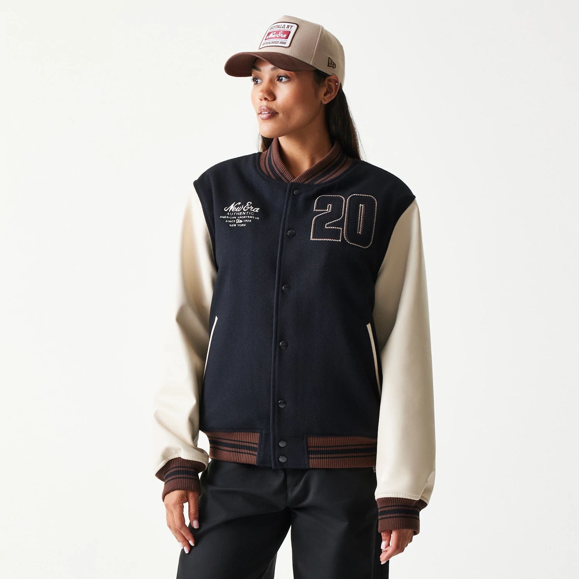 New Era Varsity Black Jacket-kentox