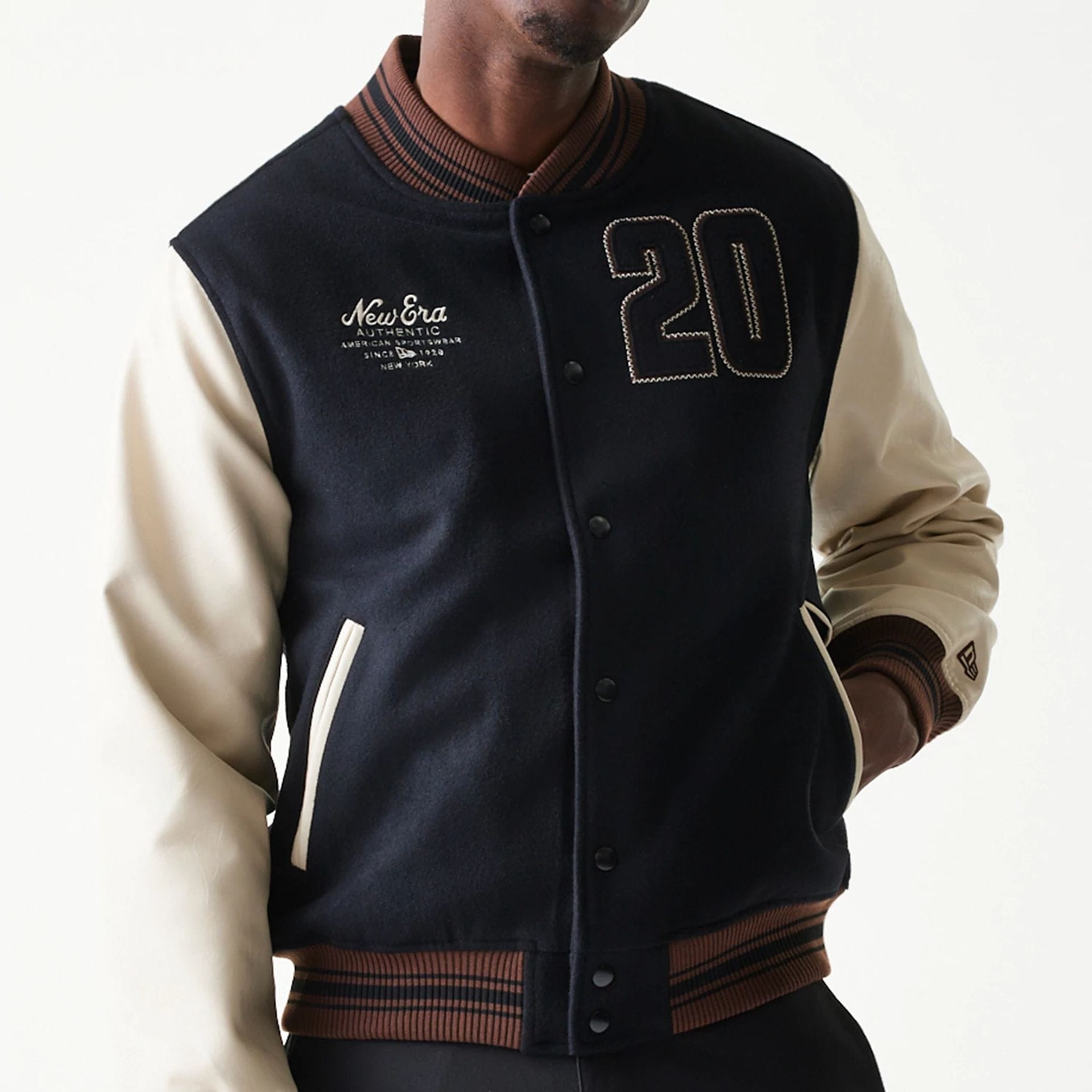 New Era Varsity Black Jacket-kentox