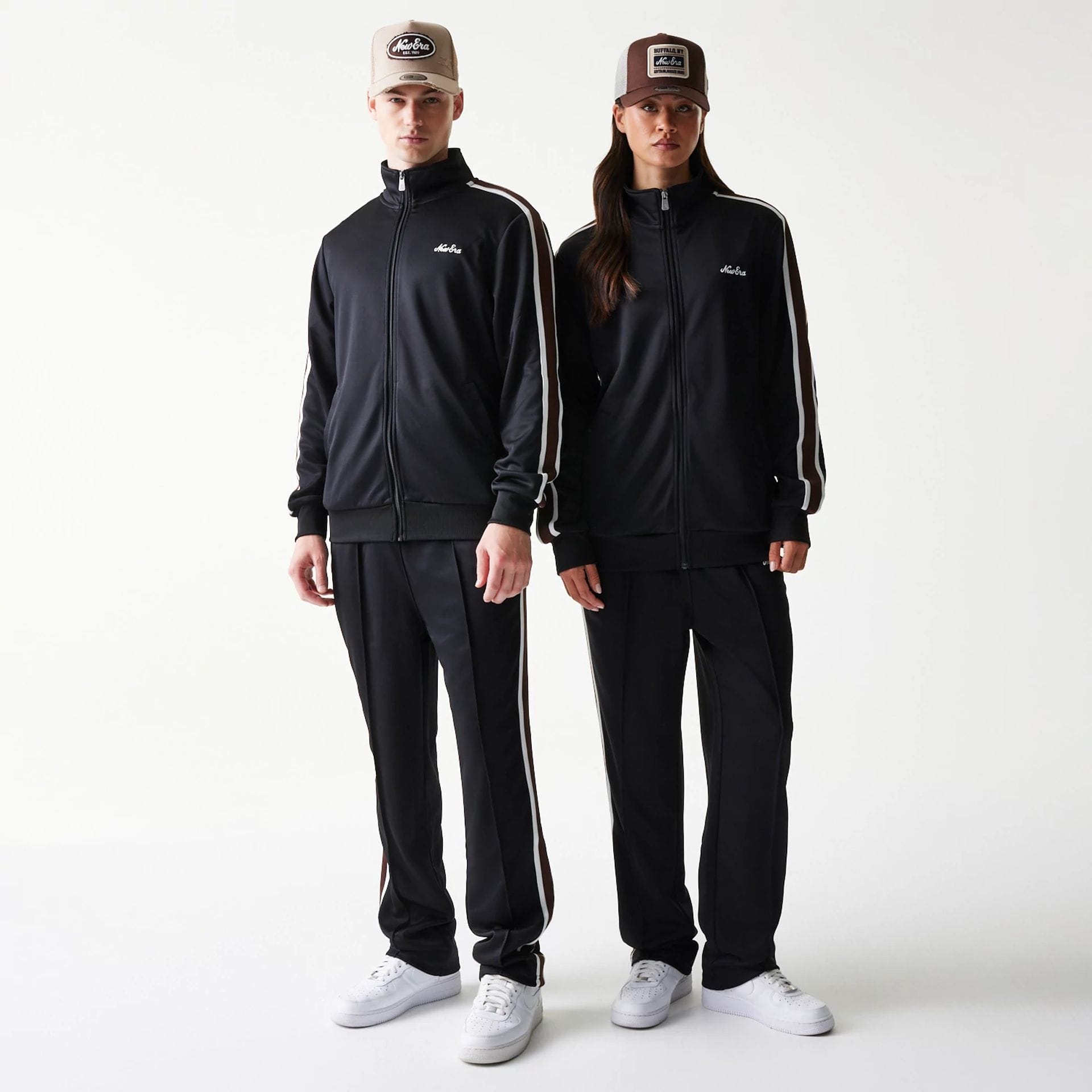 New Era Script Black Track Jacket-kentox