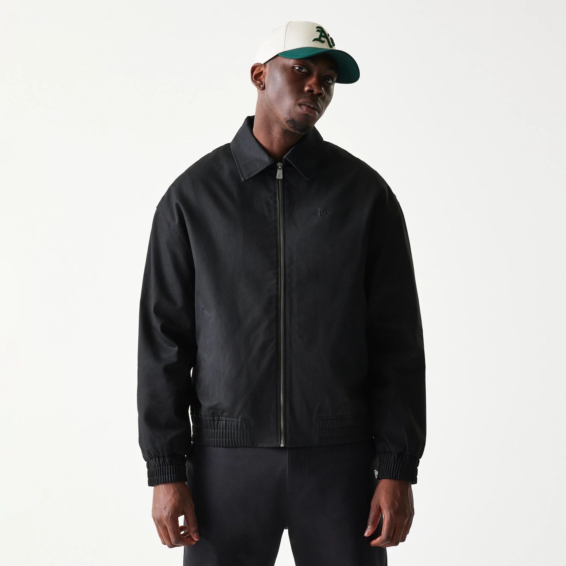 New Era Collared Black Jacket-kentox