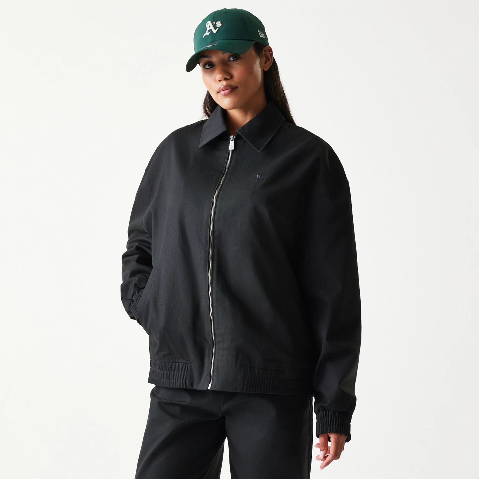 New Era Collared Black Jacket-kentox