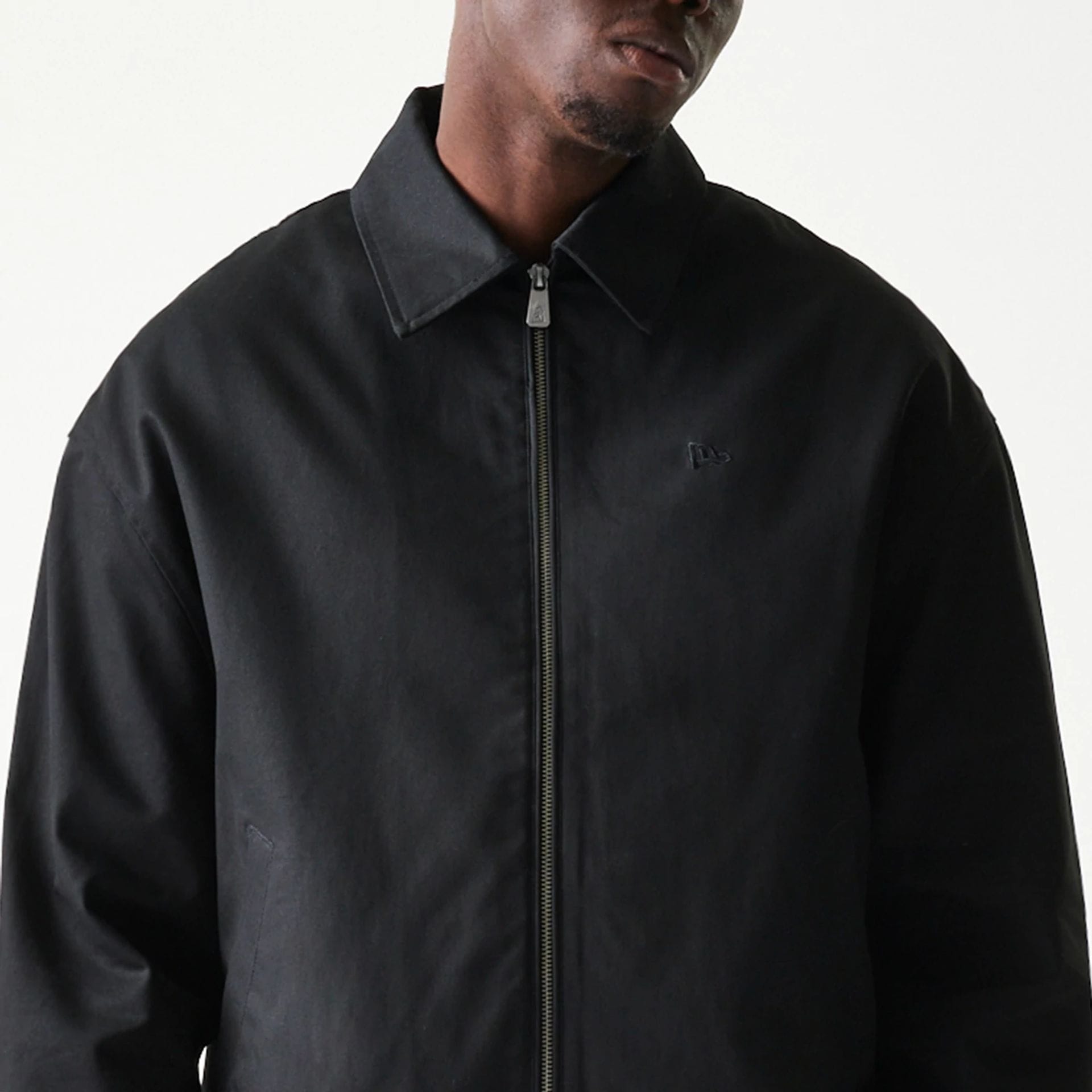 New Era Collared Black Jacket-kentox